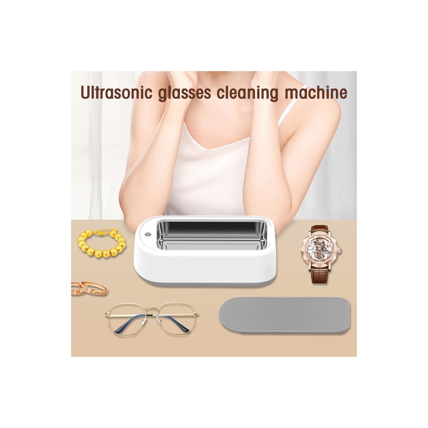 Ultrasonic glasses cleaning machine Ultrasonic cleaner Portable timing ultrasonic denture cleaning machine