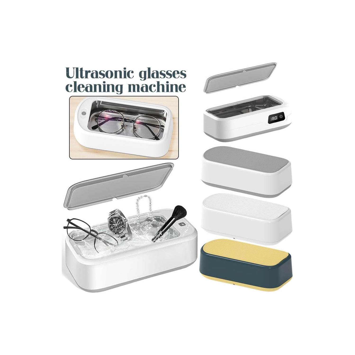 Ultrasonic glasses cleaning machine Ultrasonic cleaner Portable timing ultrasonic denture cleaning machine