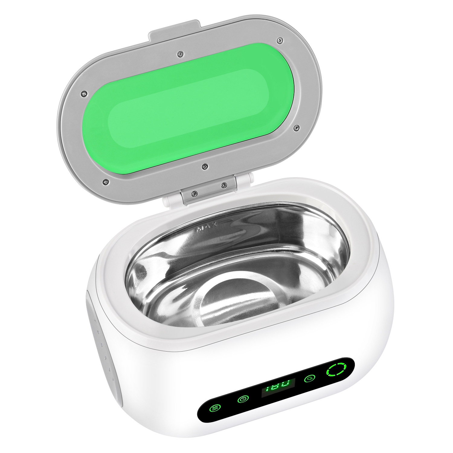 Nettoyant ultrasonique – Nettoyant pour lunettes domestiques, outil de nettoyage ultrasonique portatif et de suppression de la rouille, 42 kHz et