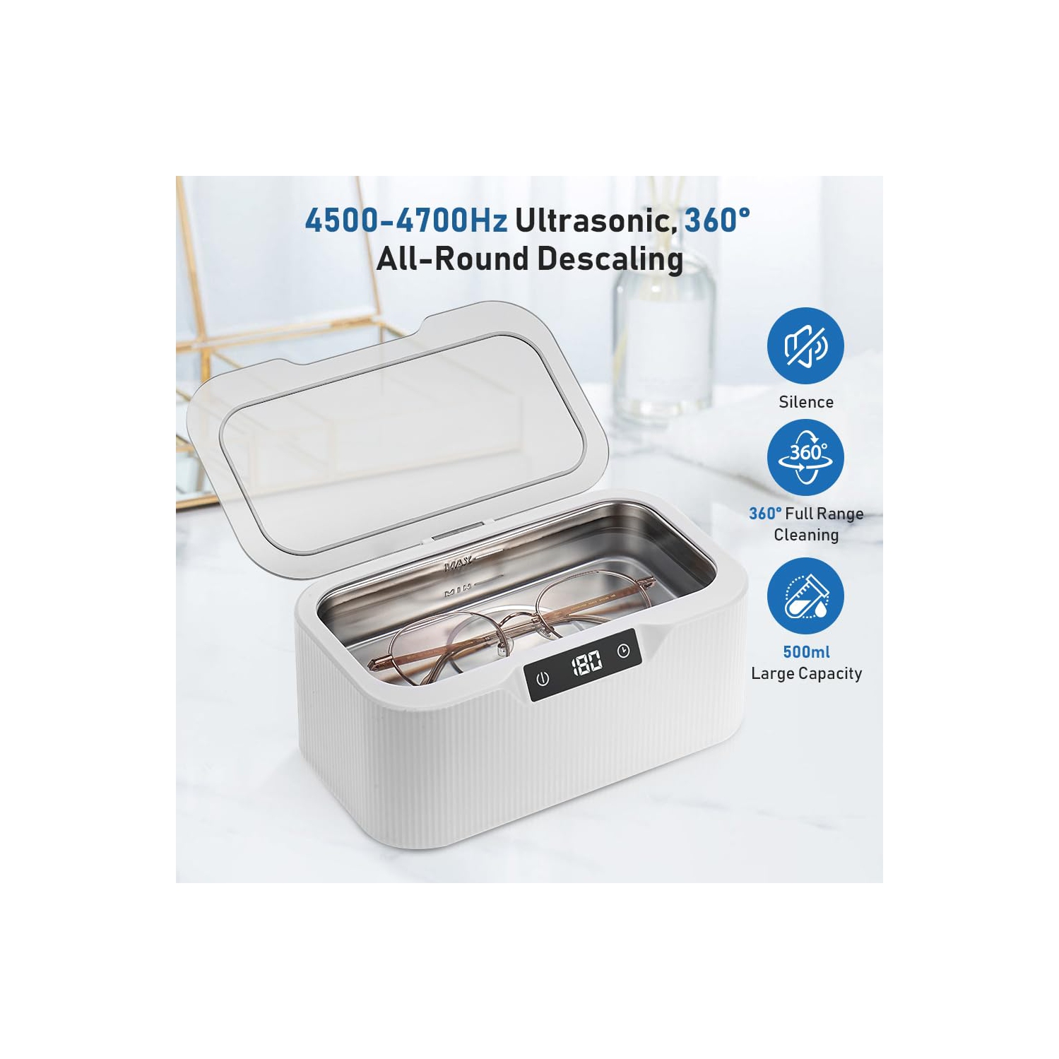 Ultrasonic cleaning machine invisible braces dentures retainers glasses small ultrasonic cleaning machine