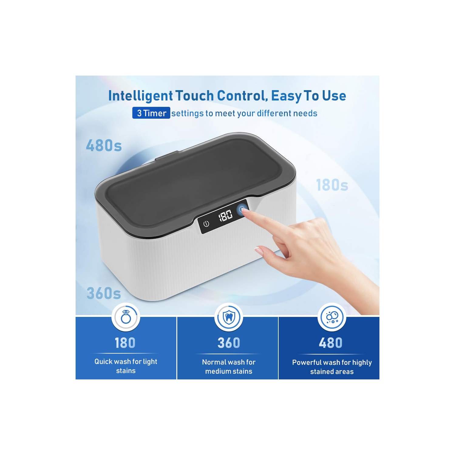 Ultrasonic cleaning machine invisible braces dentures retainers glasses small ultrasonic cleaning machine