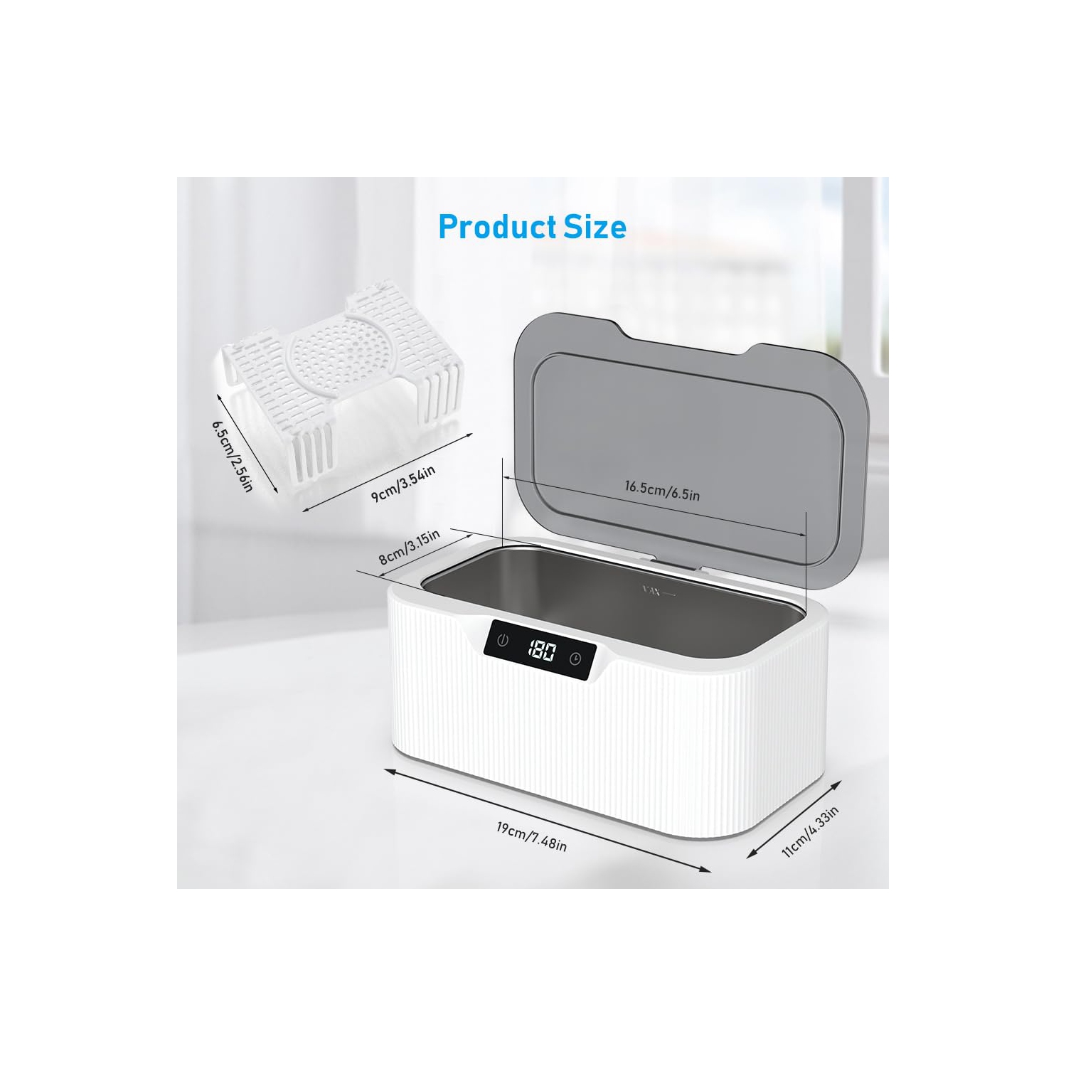 Ultrasonic cleaning machine invisible braces dentures retainers glasses small ultrasonic cleaning machine