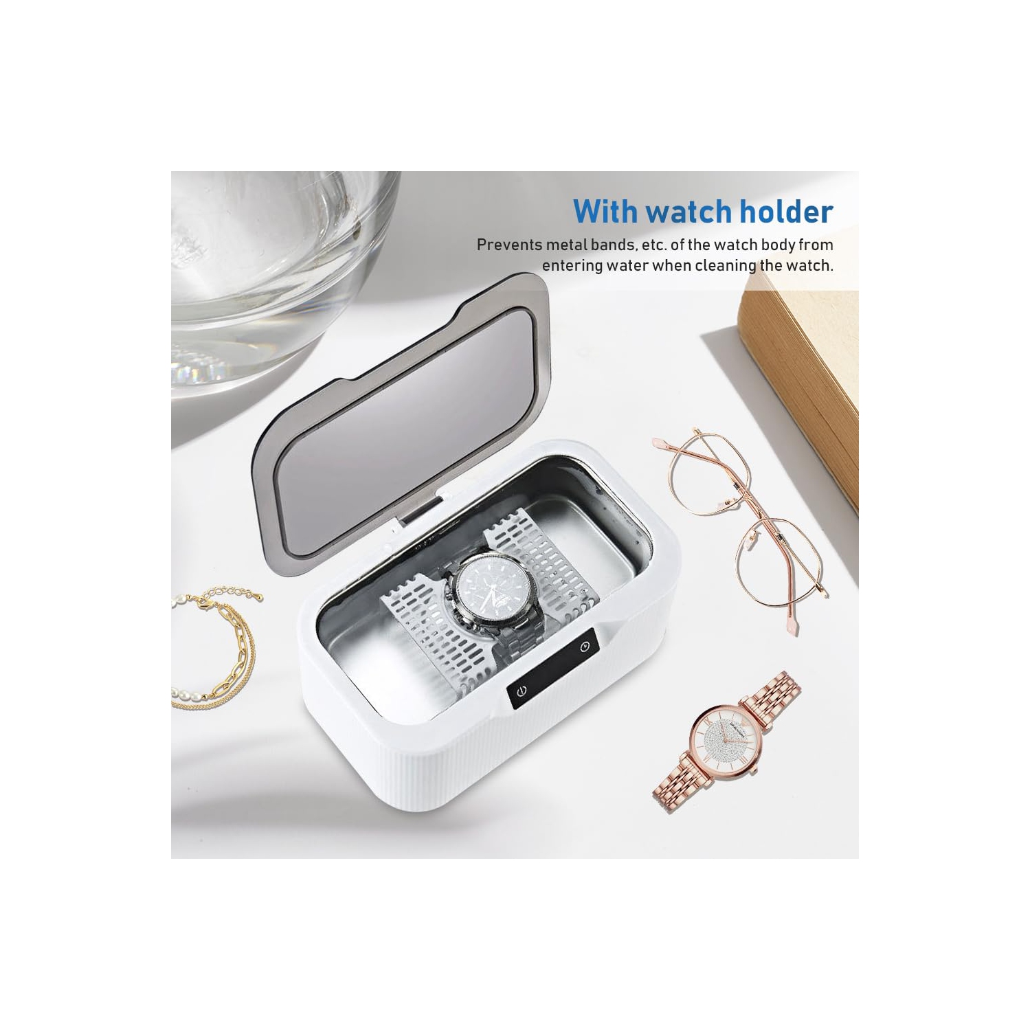 Ultrasonic cleaning machine invisible braces dentures retainers glasses small ultrasonic cleaning machine