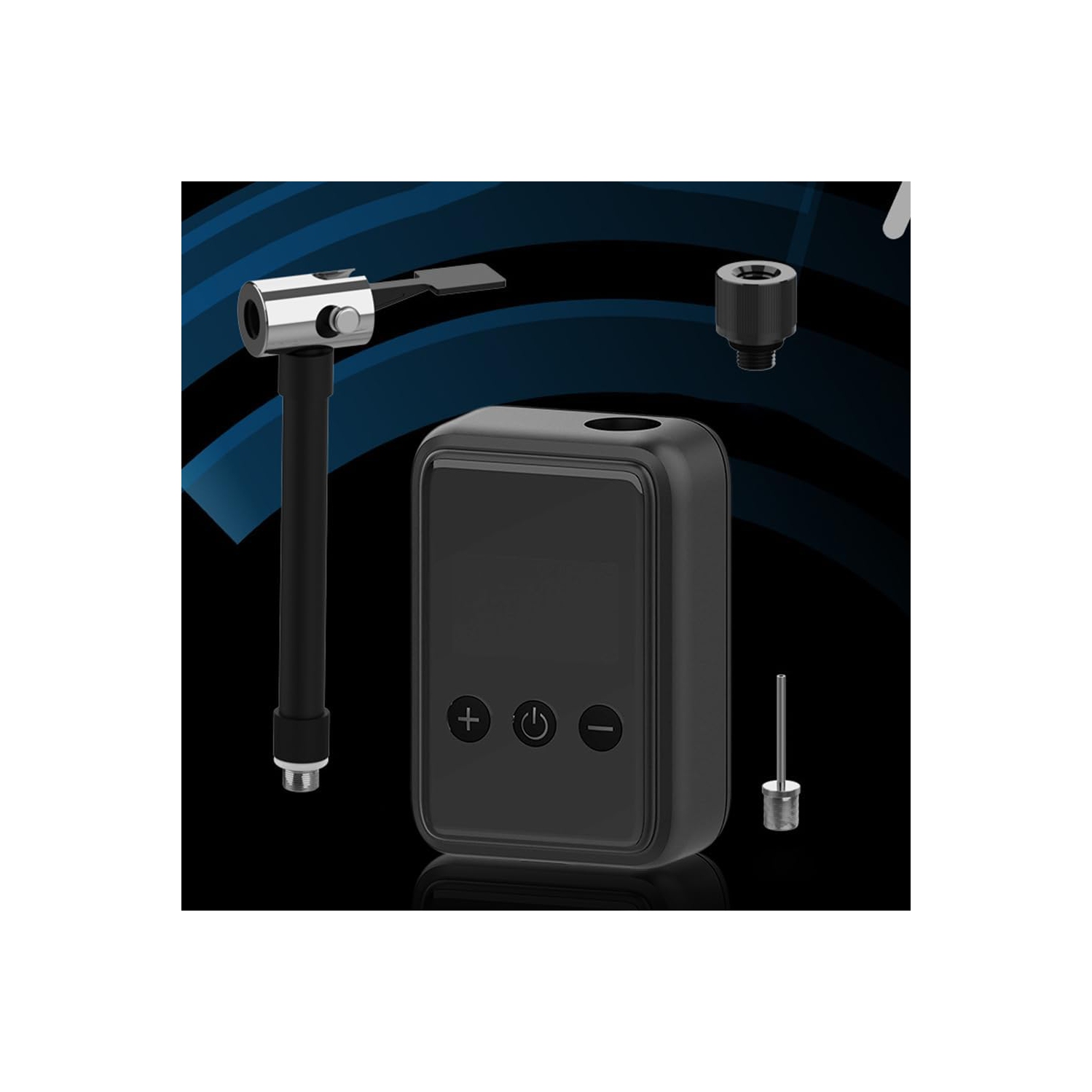 Pompe à air portable sans fil | Pompe à air haute pression 120&nbsp;lb/po² | Chargement USB-C | Affichage numérique LCD | Pompe électrique légère