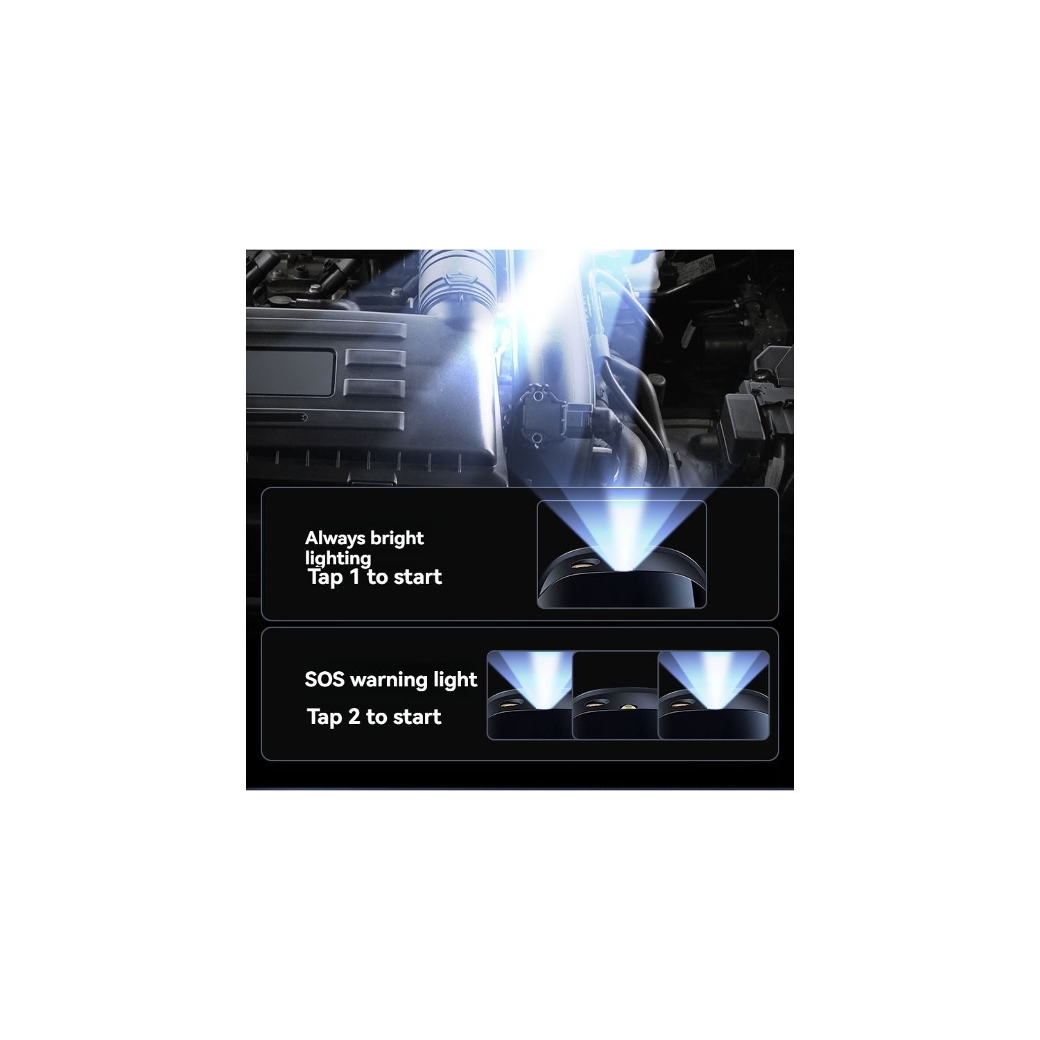 [Double pompe silencieuse]Pompe à air portative - LCD numérique Écran tactile | 5 modes | 60&nbsp;dB Faible bruit | Éclairage LED | Universel pour