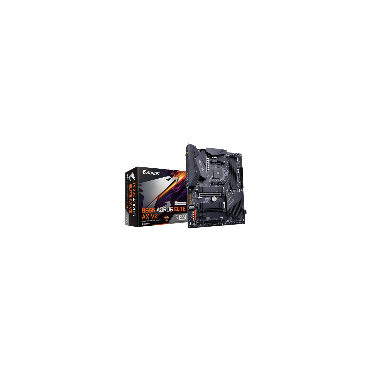GIGABYTE B550 AORUS ELITE AX V2 AM4 Ryzen 128GB DDR4 Motherboard with Dual M 2 SATA 6GB