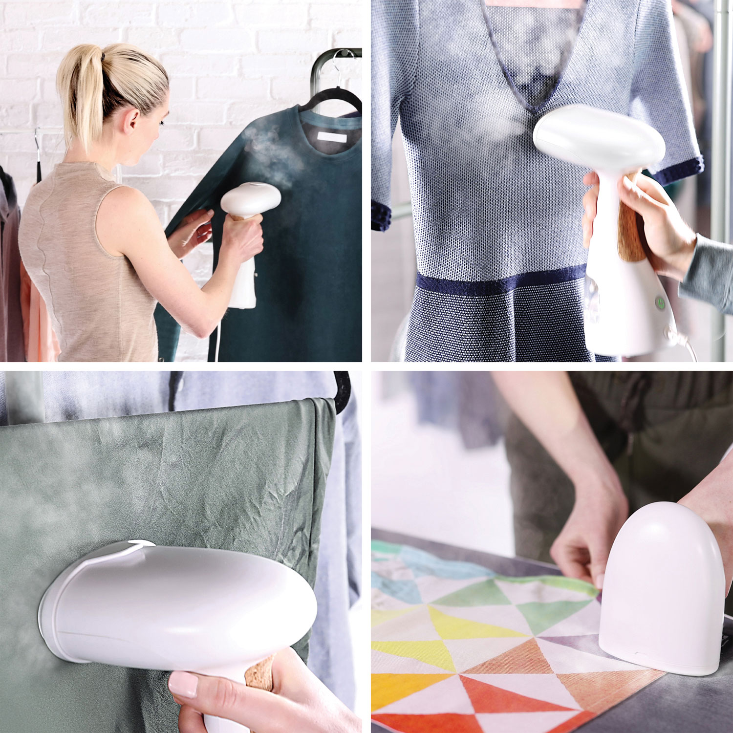 Défroisseur vapeur portatif 3-en-1 de 1200 W VOILÀ de Dupray - Blanc