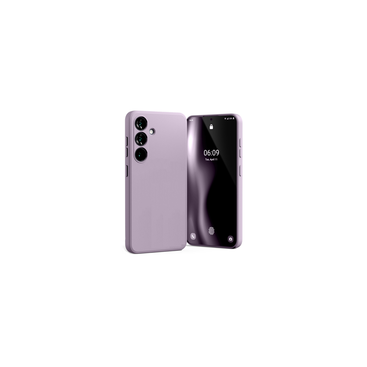 TopSave Goospery – Étui de protection intégral en caoutchouc de silicone liquide pour Samsung Galaxy A36 de 6,7&nbsp;po, violet