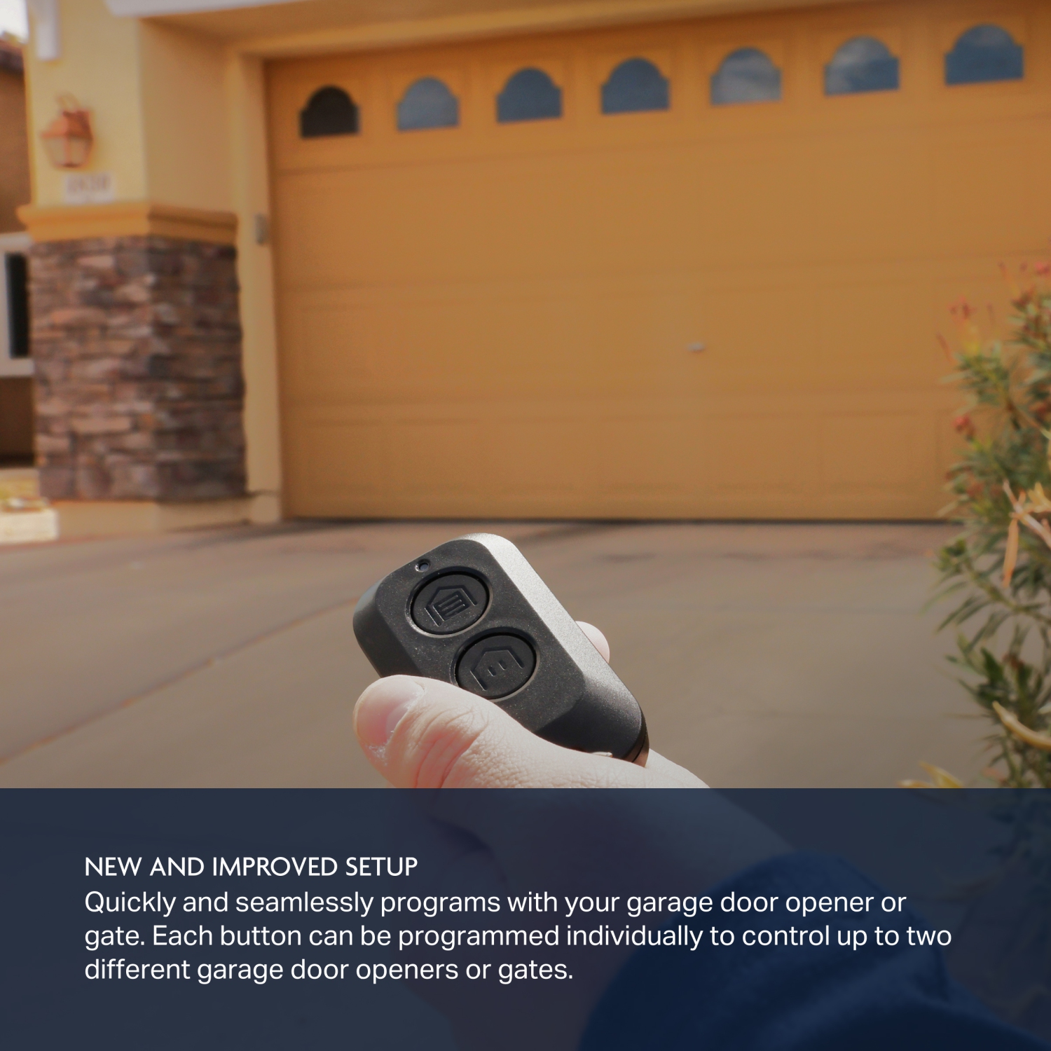 Chamberlain myQ 2-Button Keychain Garage Door Remote