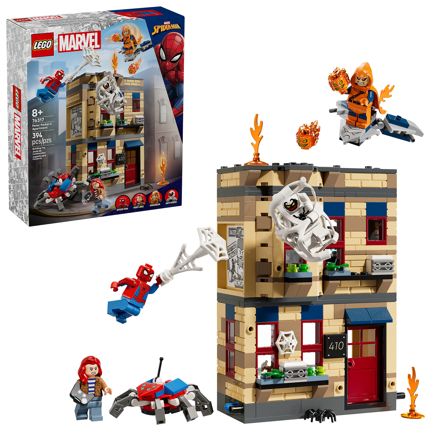 LEGO Super Heroes Marvel: L'appartement de Peter Parker - 394 pièces