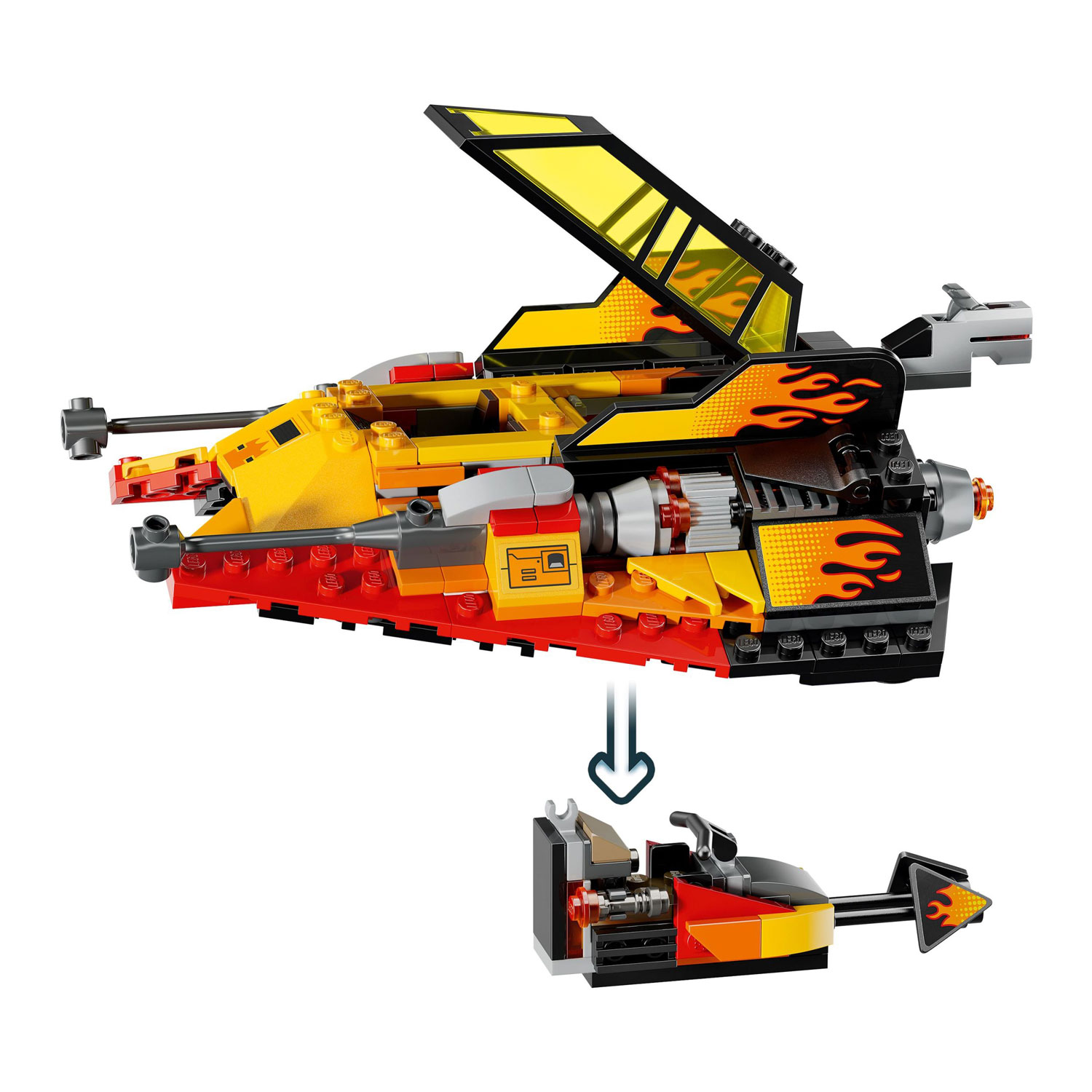 LEGO Star Wars: Le Snowspeeder en flammes - 349 pièces