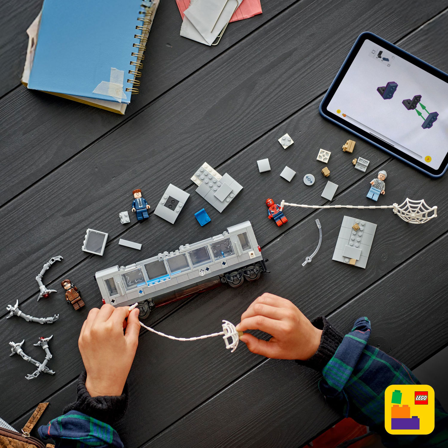 LEGO Marvel : La scène du métro avec Spider-Man et Doc Ock - 393 pièces