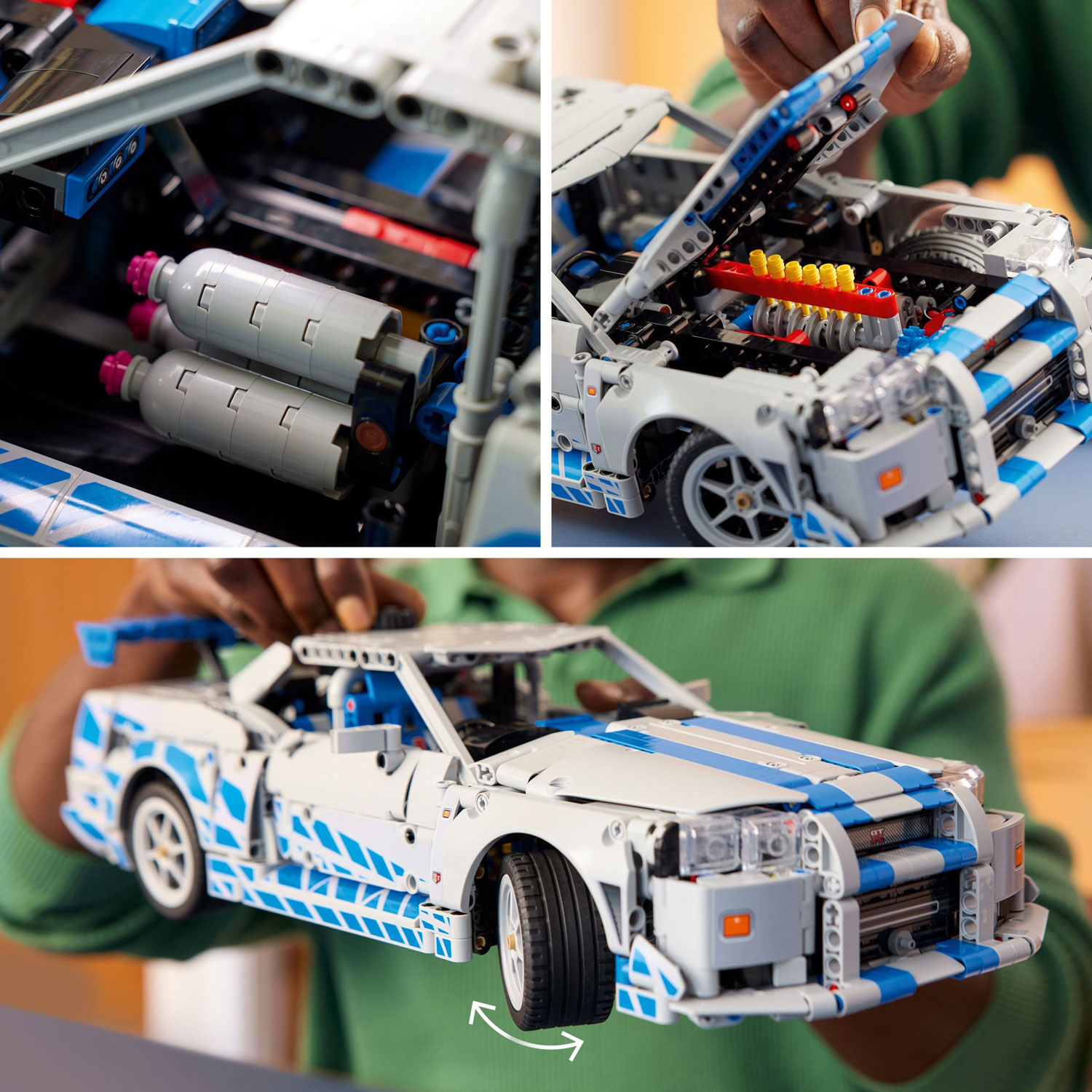 LEGO Technic: 2 Fast 2 Furious Nissan Skyline GT-R Car - 1410 Pieces (42210)