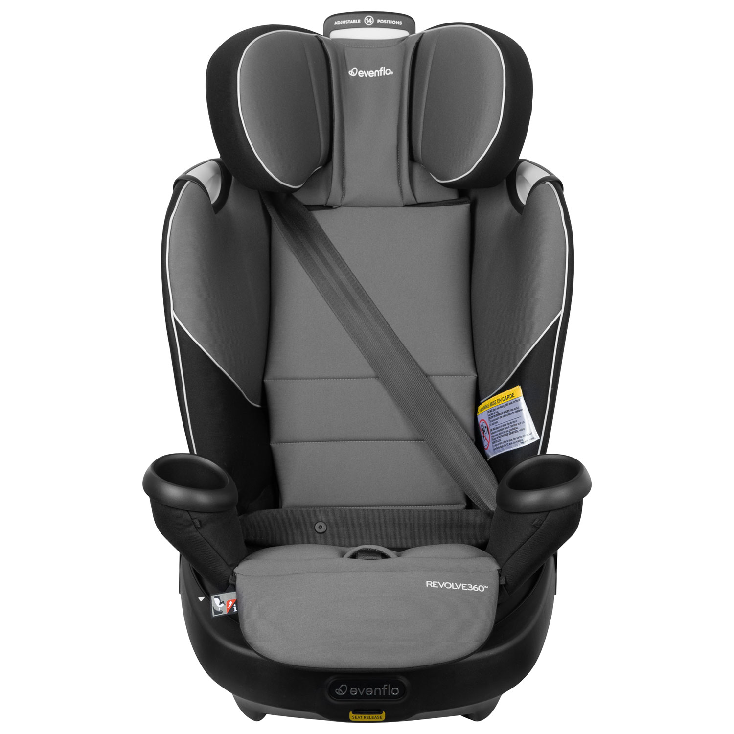 Evenflo Revolve360 Rotational 3-in-1 Convertible High-back Booster Car Seat - Amherst