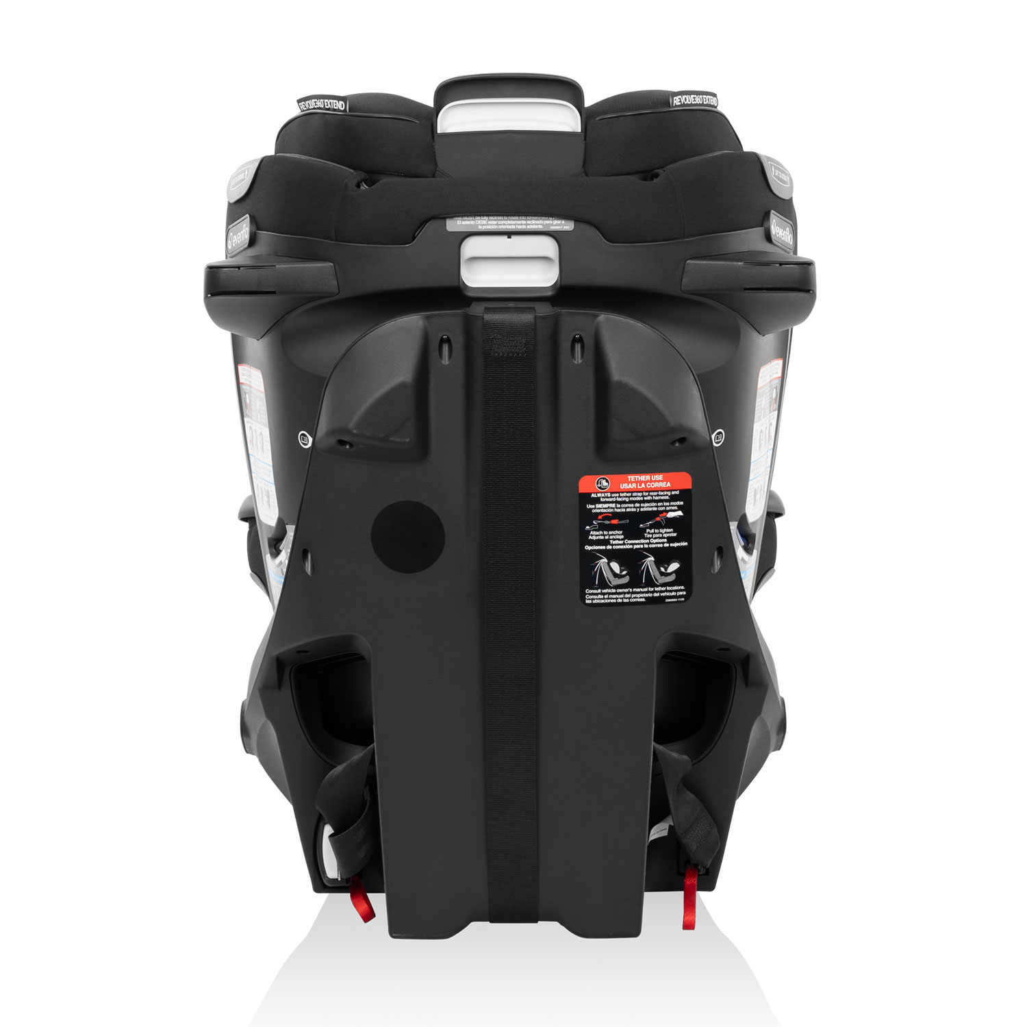 Siège rehausseur à dossier haut convertible 3-en-1 Gold Revolve360 Extend d'Evenflo - Onyx