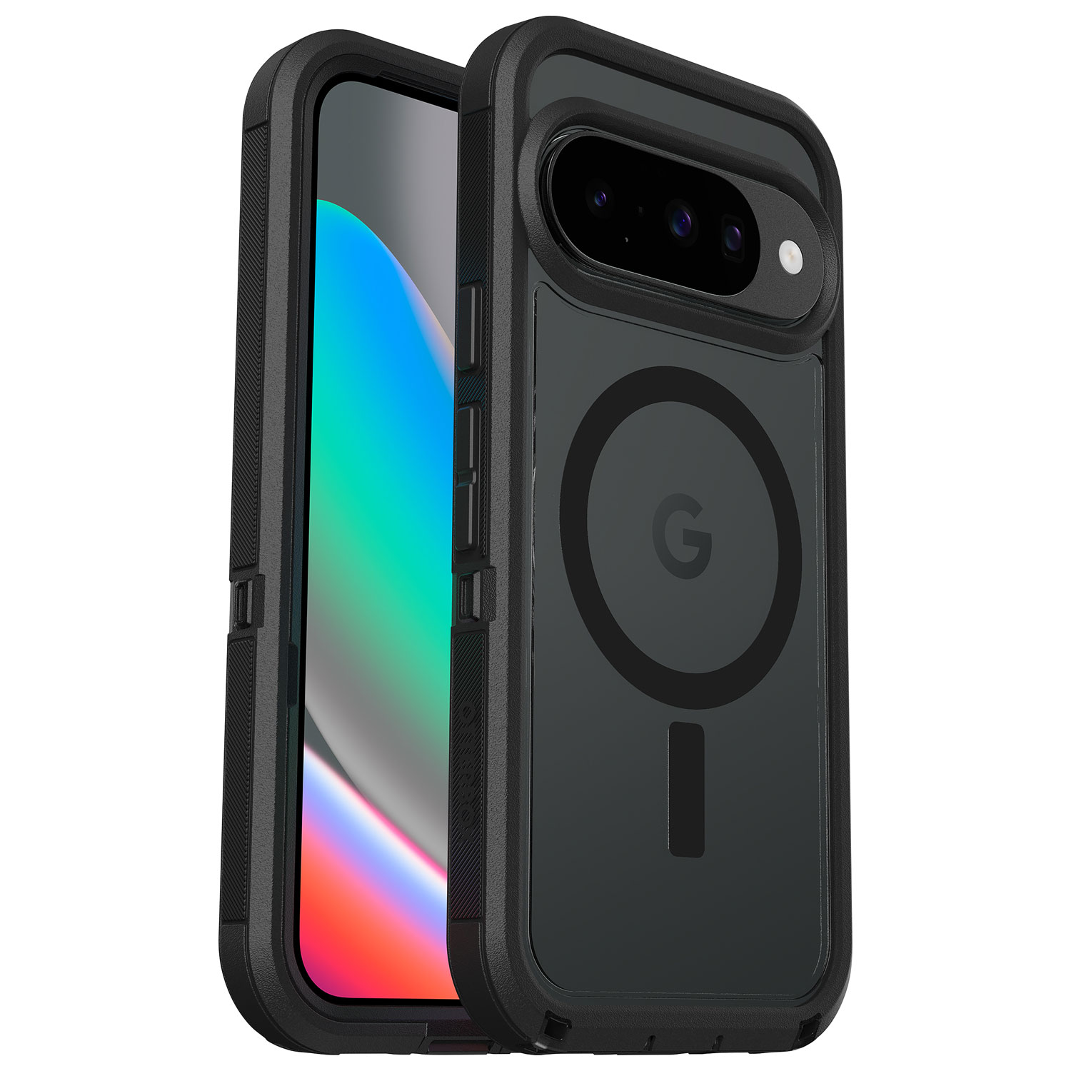 Étui rigide ajusté avec aimant Defender Pro XT d'OtterBox pour Pixel 10/10 Pro - Noir translucide