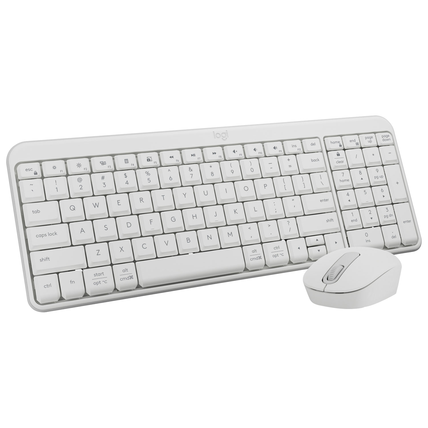 Ensemble clavier et souris sans fil MK250 de Logitech - Blanc - Anglais