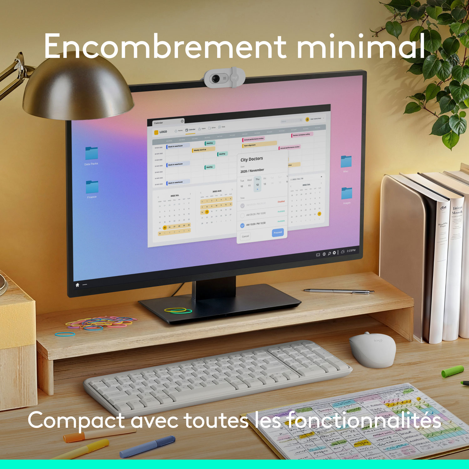 Ensemble clavier et souris sans fil MK250 de Logitech - Blanc - Anglais