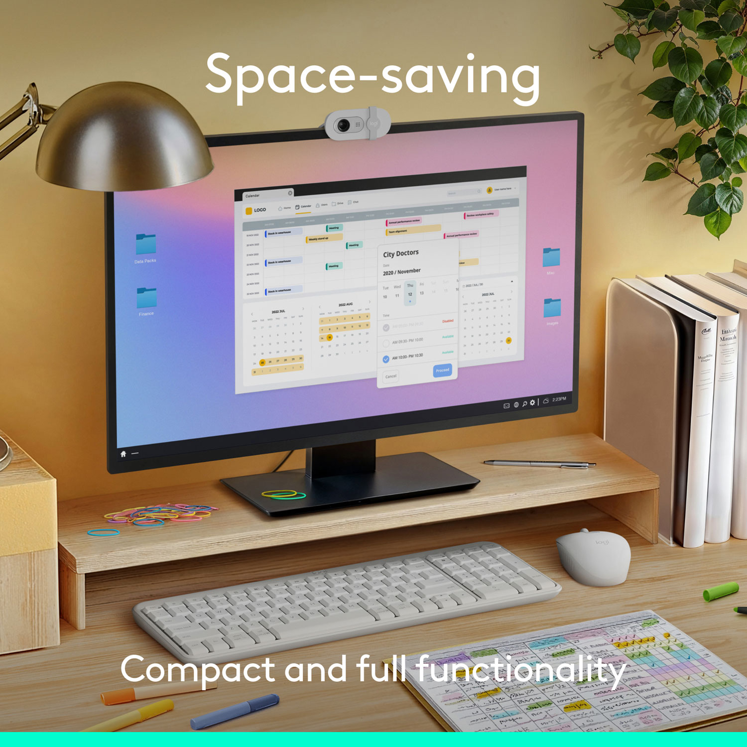 Ensemble clavier et souris sans fil MK250 de Logitech - Blanc - Anglais