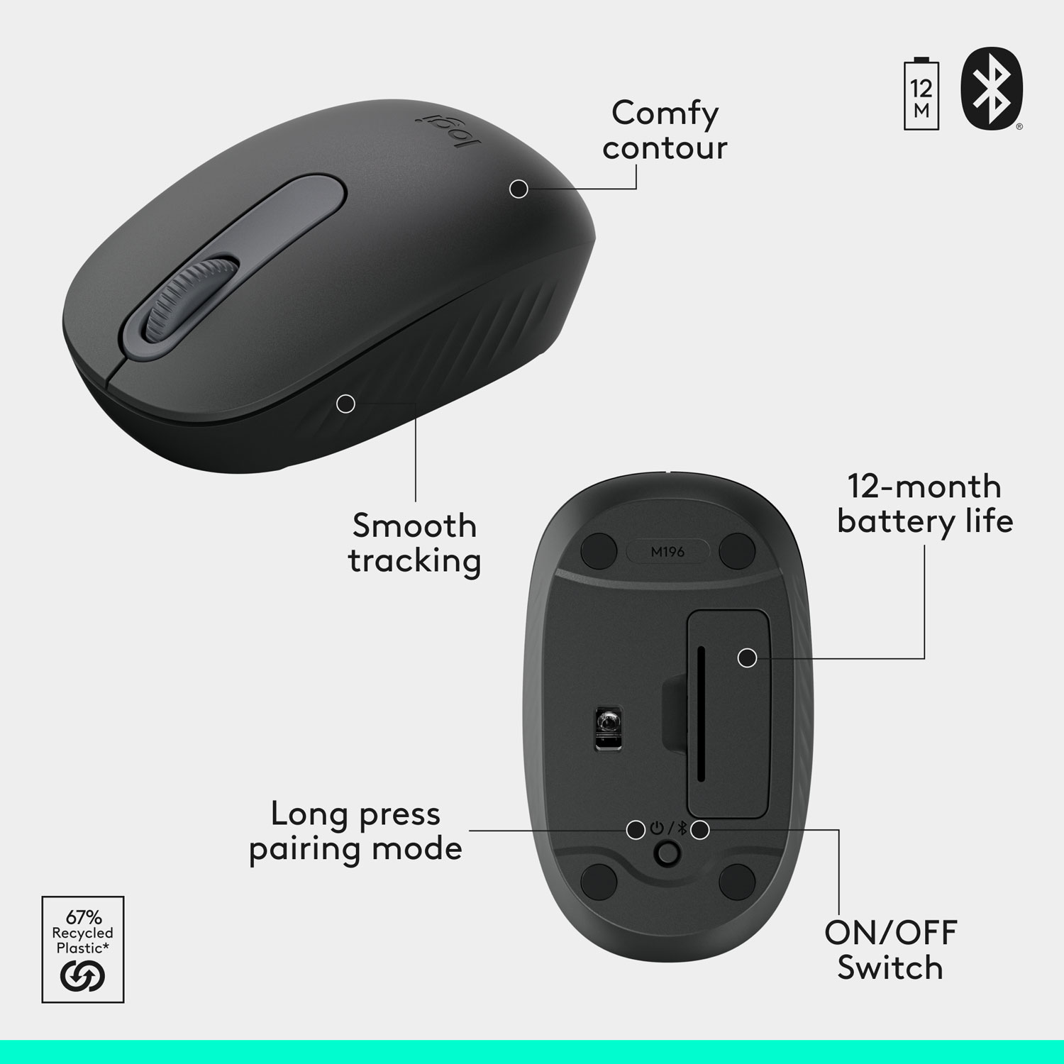 Ensemble clavier et souris sans fil MK250 de Logitech - Noir - Anglais