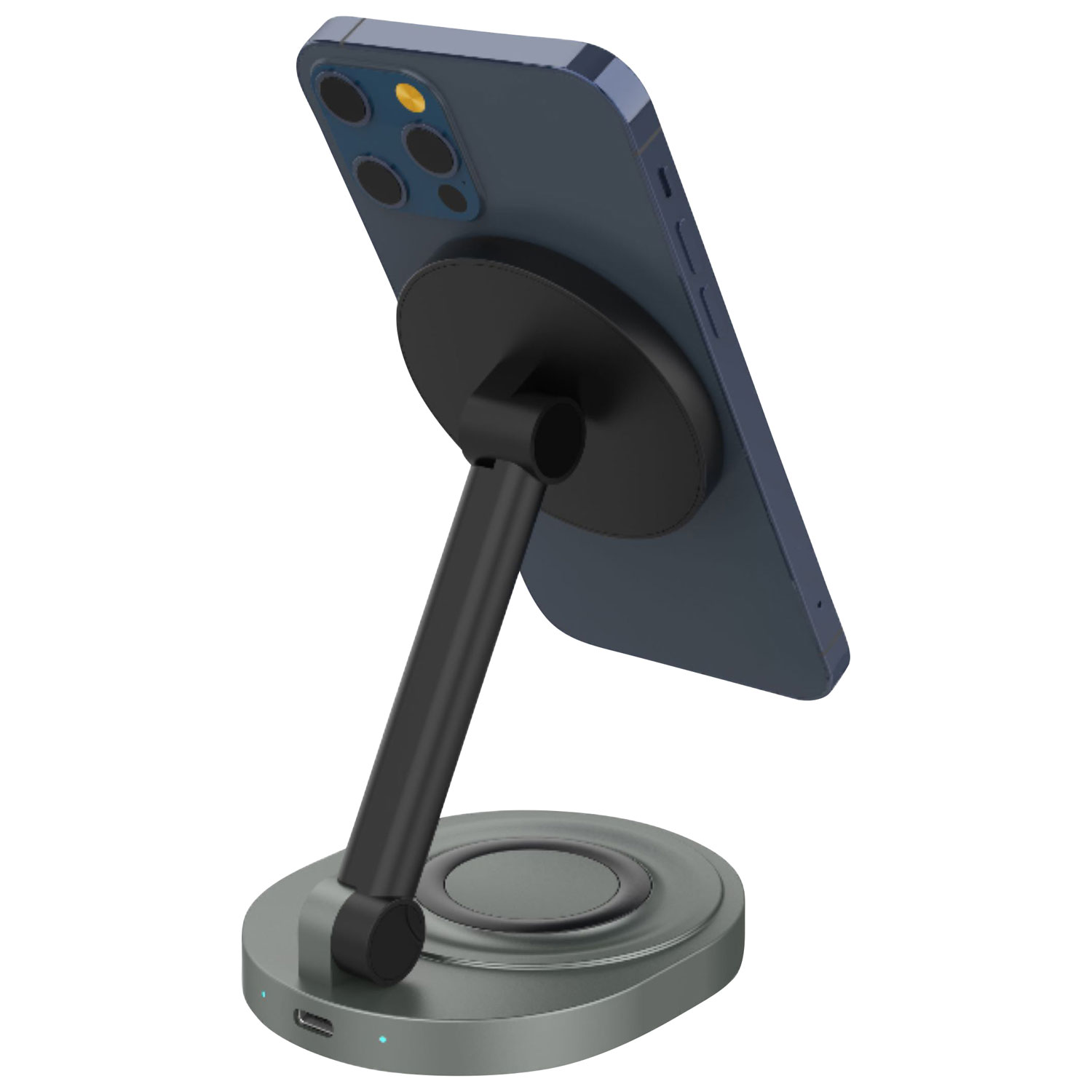 Station de chargement sans fil Qi 2-en-1 de 15 W d'Energizer - Noir