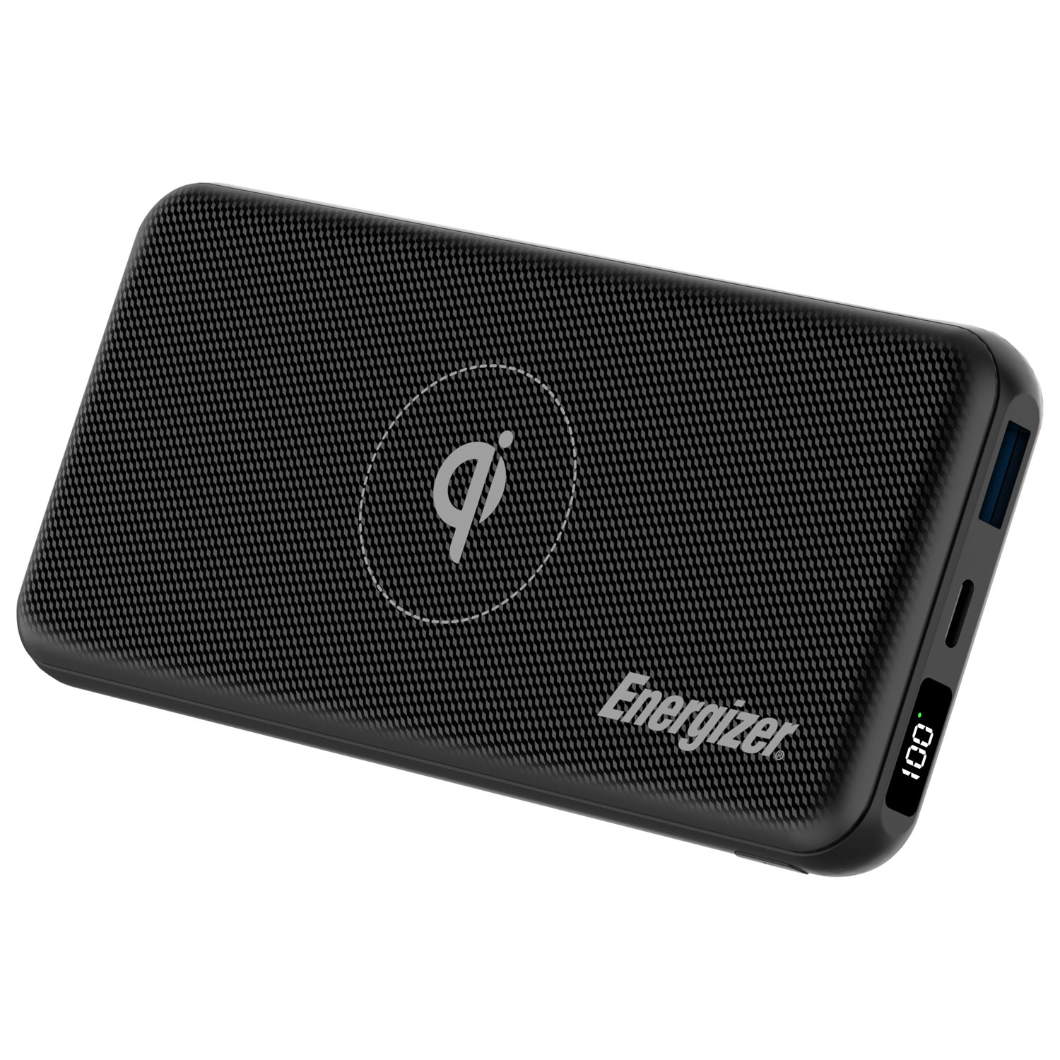 Chargeur portable sans fil Qi USB-C/USB-A de 10 000 mAh Ultimate d'Energizer - Noir