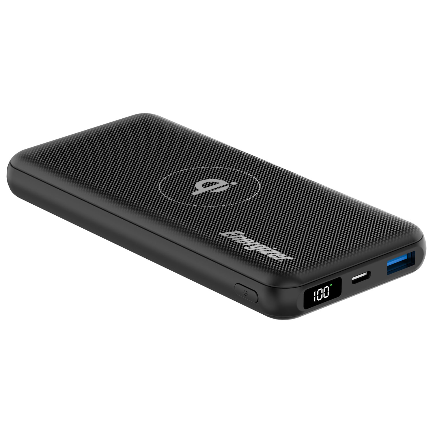 Chargeur portable sans fil Qi USB-C/USB-A de 10 000 mAh Ultimate d'Energizer - Noir