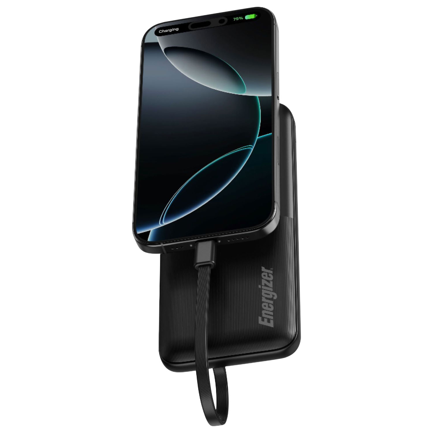 Chargeur portable USB-C/USB-A de 10 000 mAh d'Energizer - Noir