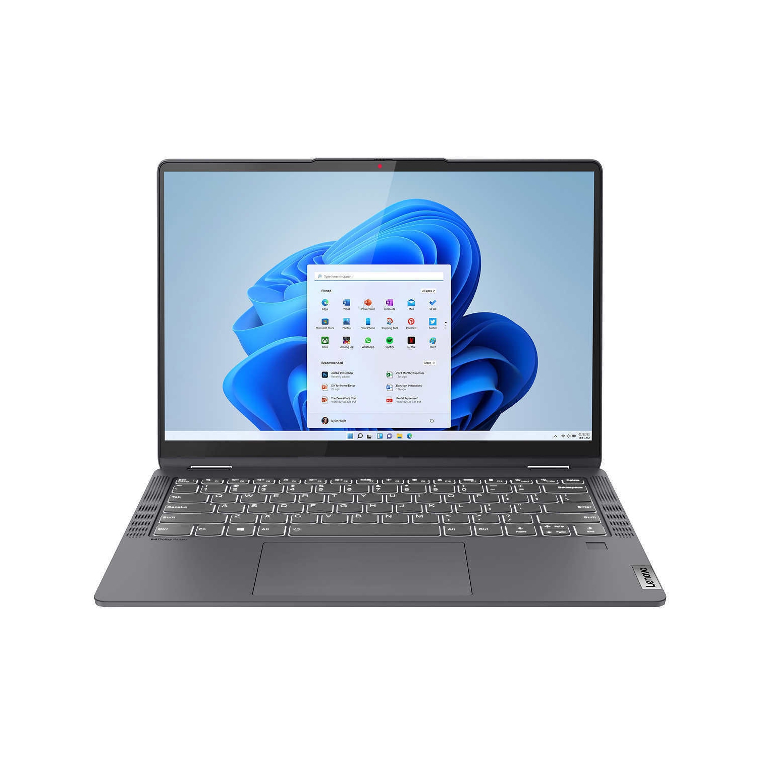 Lenovo IdeaPad Flex 5 Laptop, Intel 10-Core i7-1255U, 14" 2.8K Touchscreen, Intel Iris Xe GPU, 16GB DDR4 4TB SSD, Backlit KB, Fingerprint, TB4, Wi-Fi