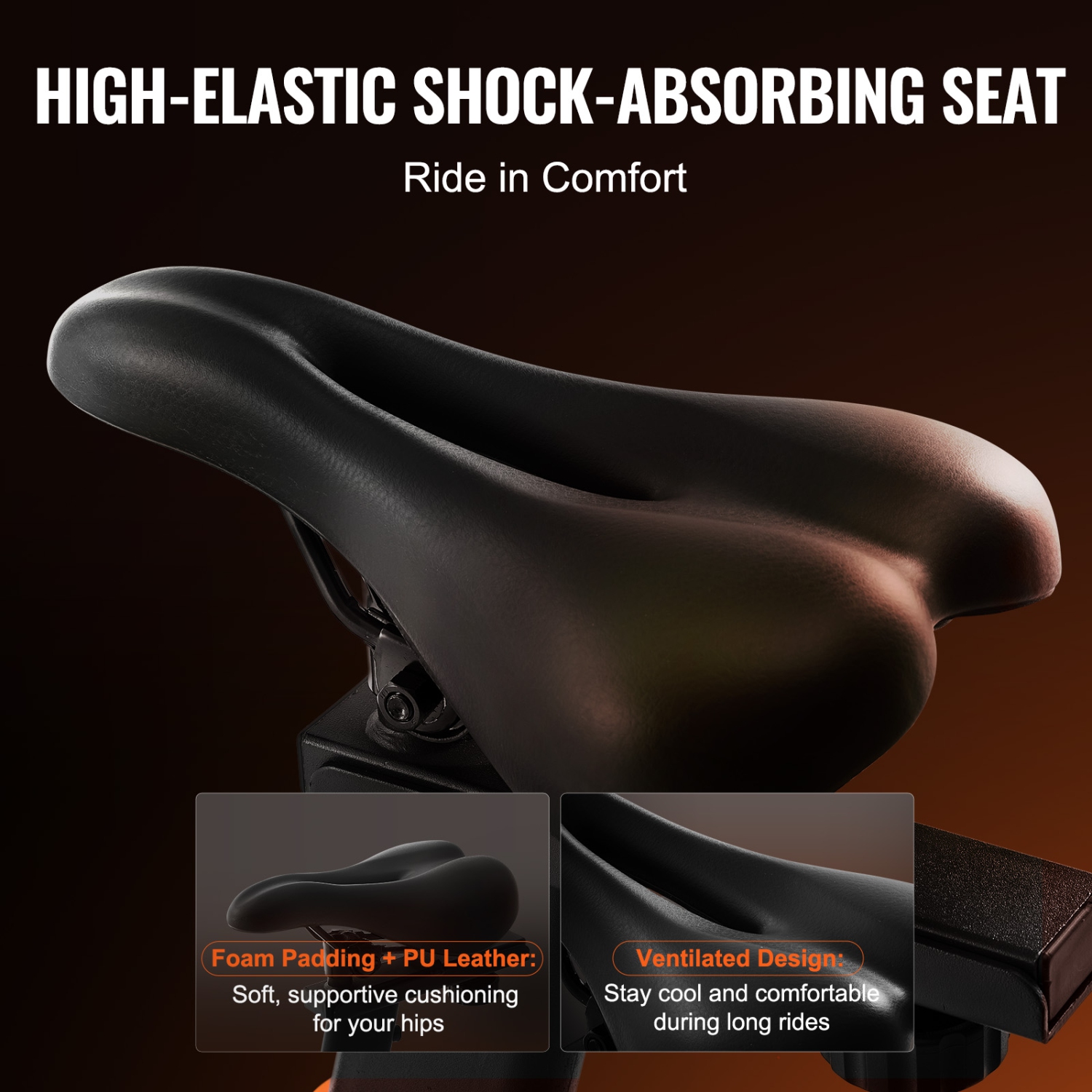 VEVOR Exercise Bike, Adjustable Magnetic Resistance Stationary Bike, Indoor Cycling Bike for Home Cardio, Workout Bike with Silent Belt Drive,