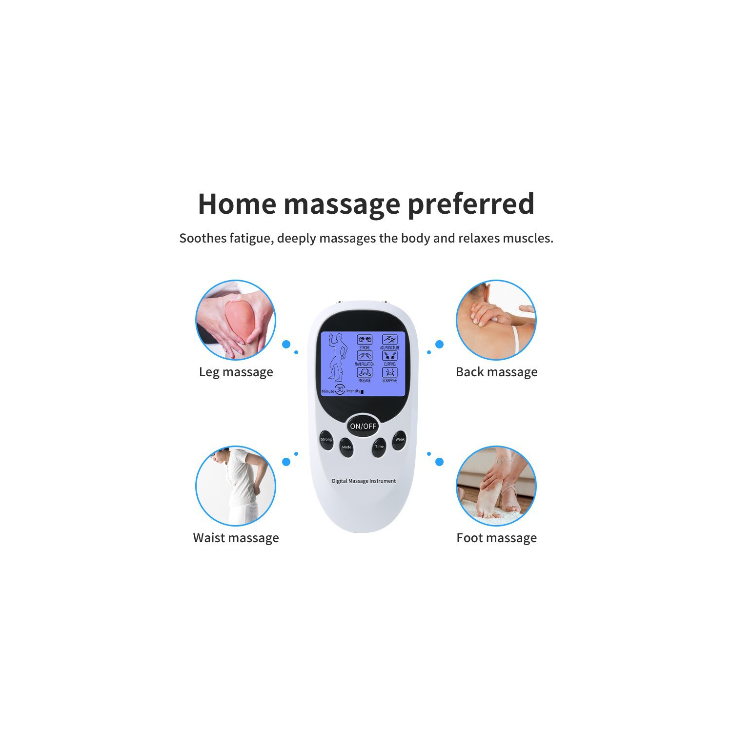 TENS Muscle Relief Pulse Massager With 8 Electrodes For Shoulder, Shoulder And Back Pain, Knee Muscle Relief, Injury Recovery, Perfect Gift For