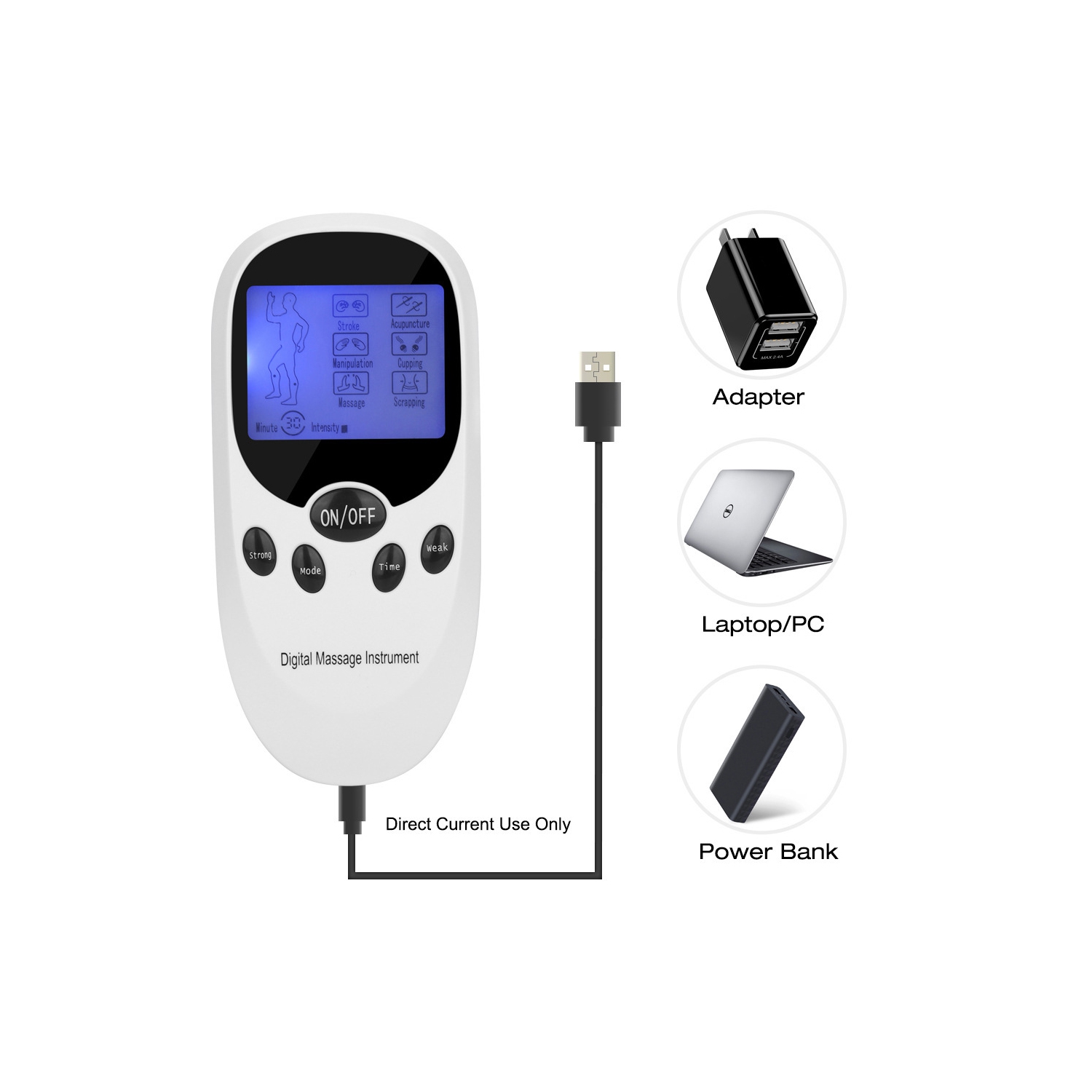 TENS Muscle Relief Pulse Massager With 8 Electrodes For Shoulder, Shoulder And Back Pain, Knee Muscle Relief, Injury Recovery, Perfect Gift For