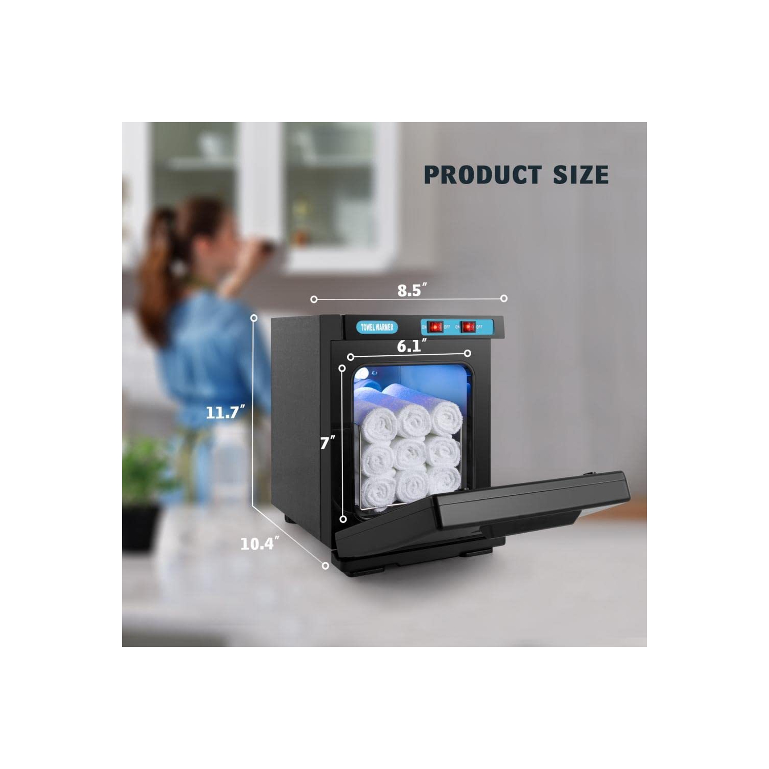 Chauffe-serviette, chauffe-serviette UV 5&nbsp;L Chauffe-serviette pour le bain chaud Utilisation idéale pour le spa du visage, la beauté des
