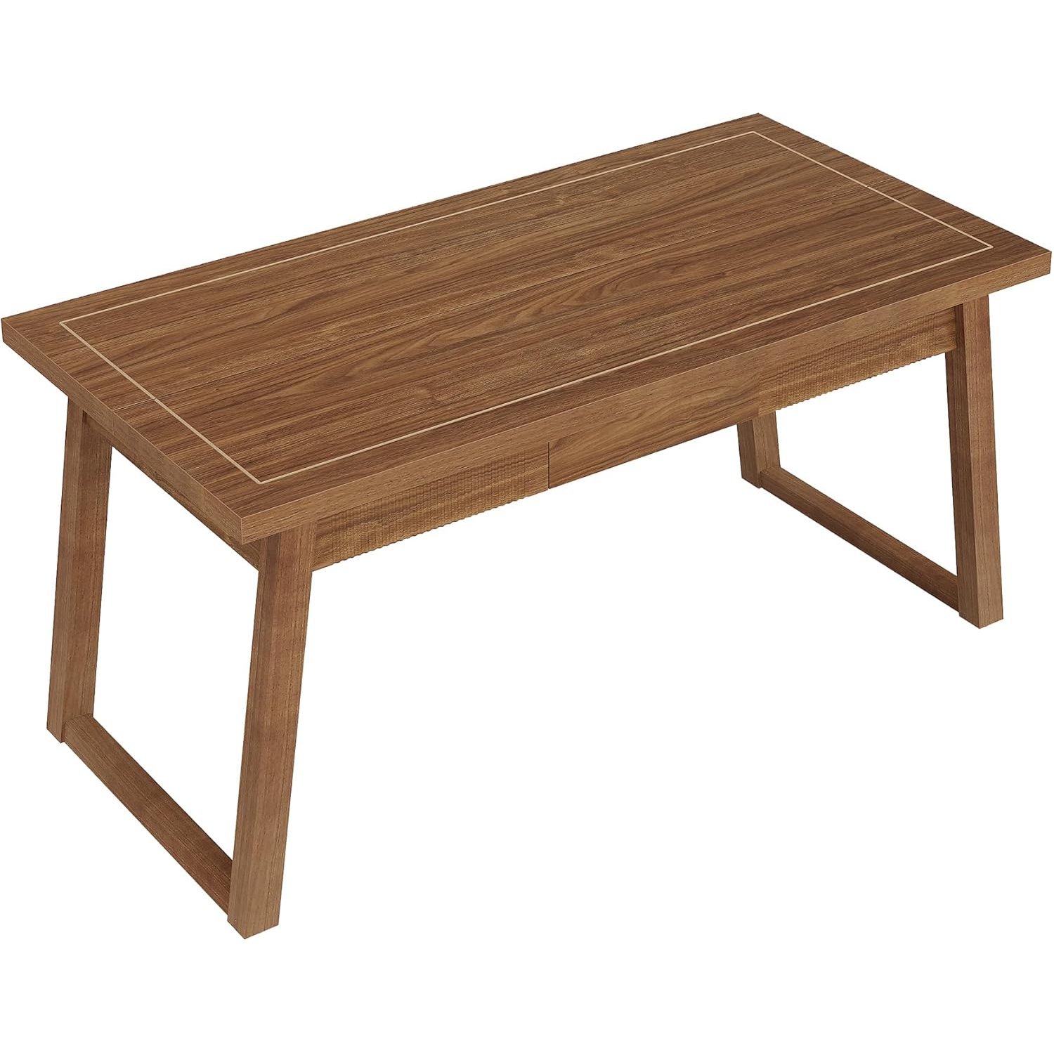 Tribesigns Home Office Executive Desk: 55 Inches Wooden Computer Desk with Drawer, Writing Table