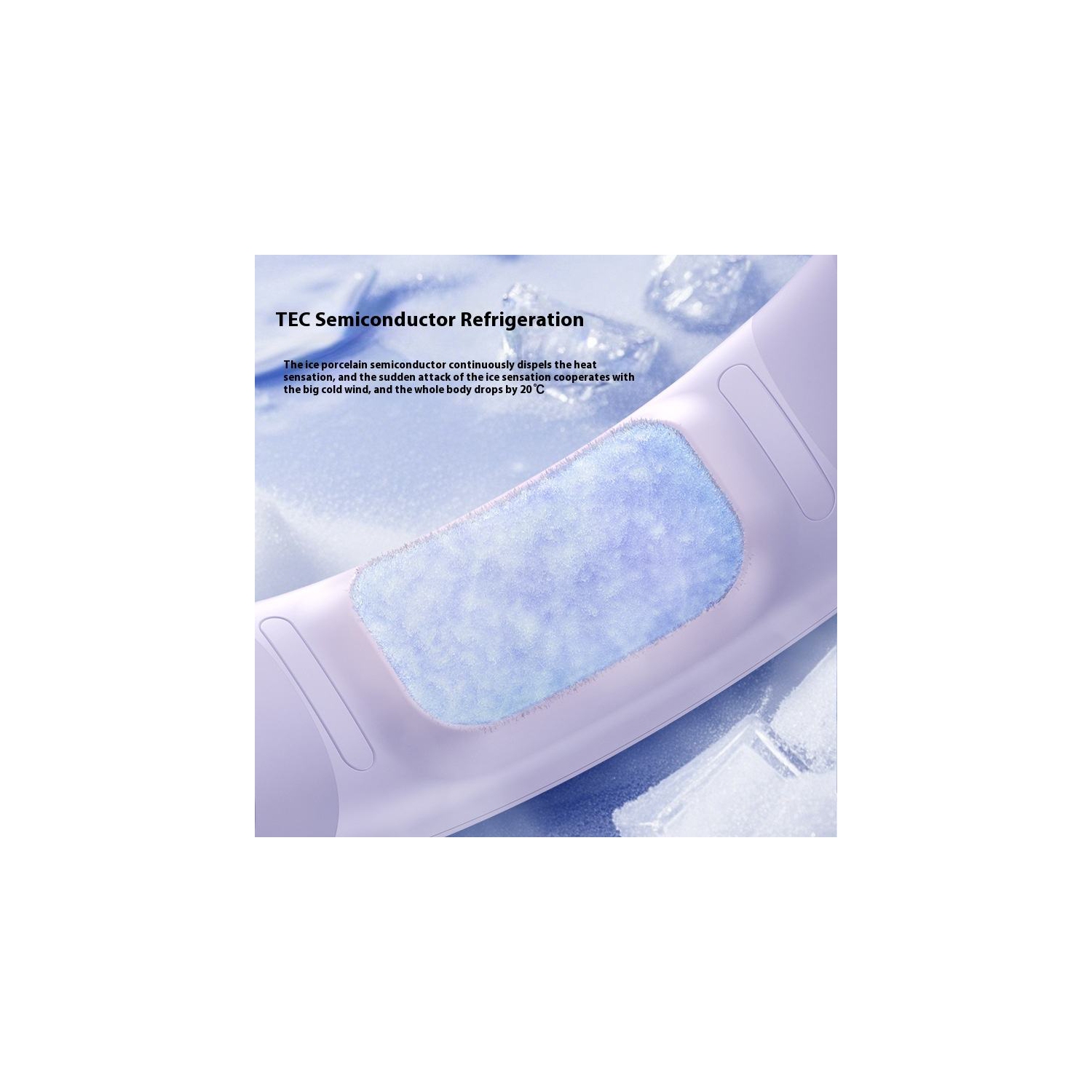 Semiconductor Refrigeration Neck Fan N90 Semiconductor Refrigeration Fan 7.6W Powerful Refrigeration + Ice Pack 8 Hours of Battery Life | 5 Wind