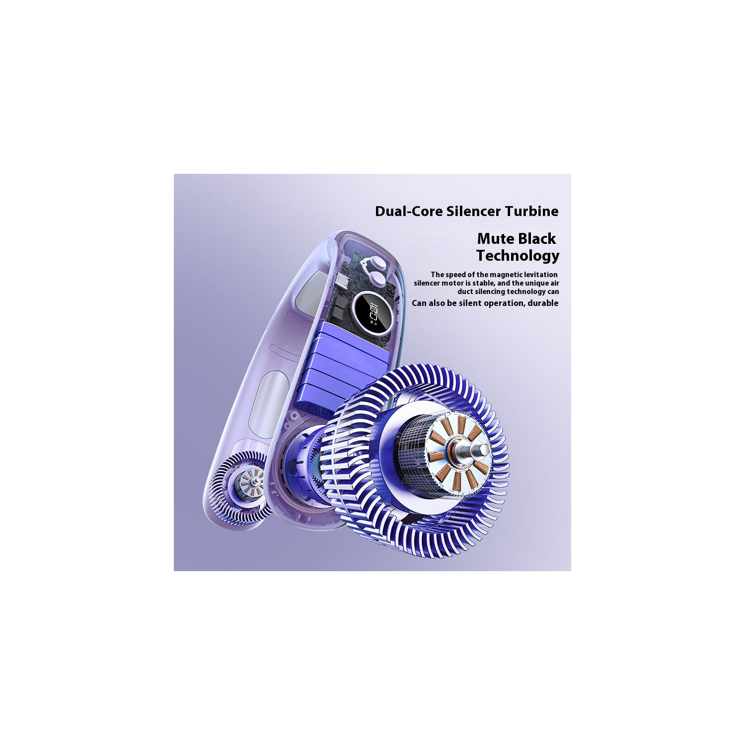 Semiconductor Refrigeration Neck Fan N90 Semiconductor Refrigeration Fan 7.6W Powerful Refrigeration + Ice Pack 8 Hours of Battery Life | 5 Wind