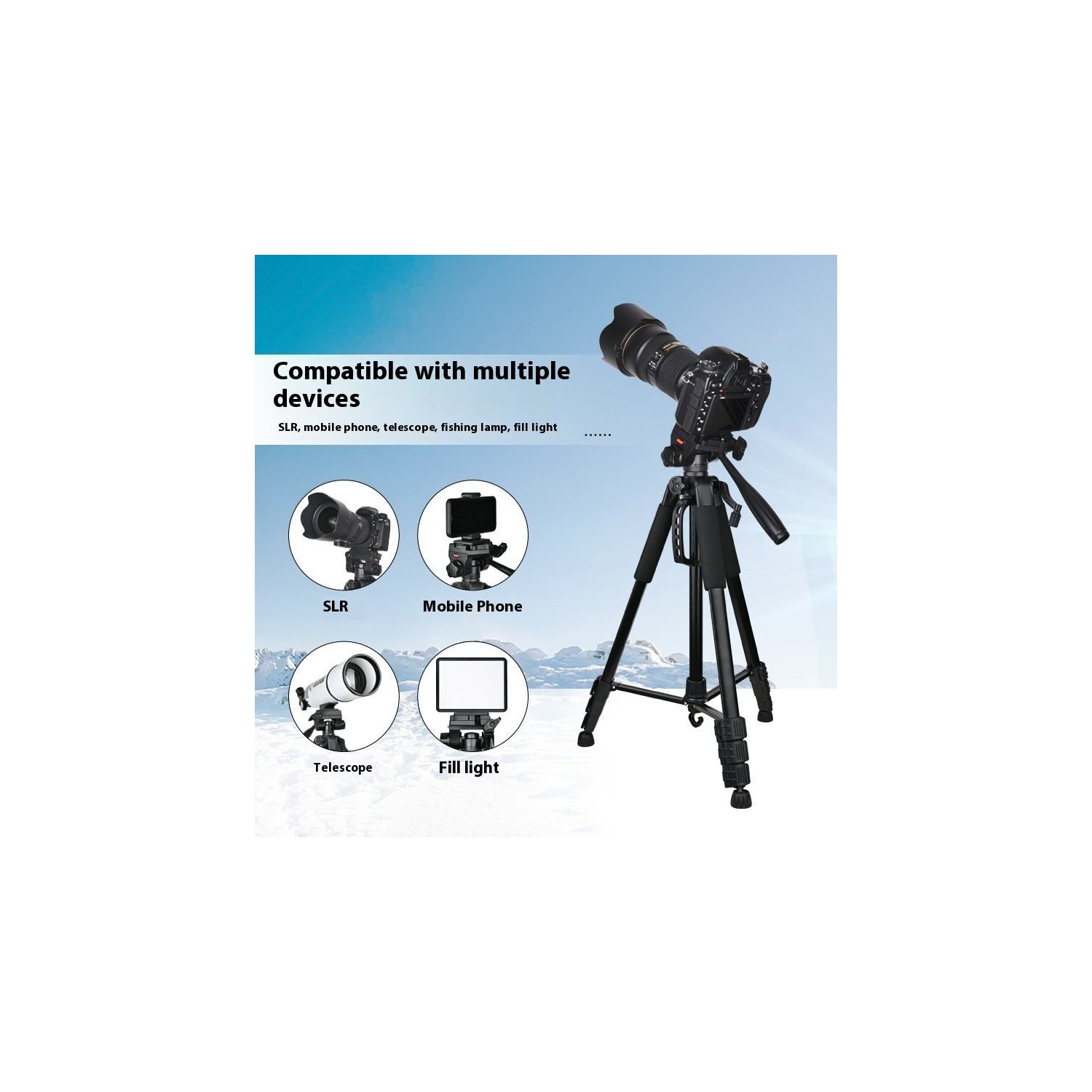 Support de téléphone mobile au sol pour diffusion en direct de 1,6&nbsp;m, trépied haut de gamme, caméra de téléphone intelligent pour tablette,