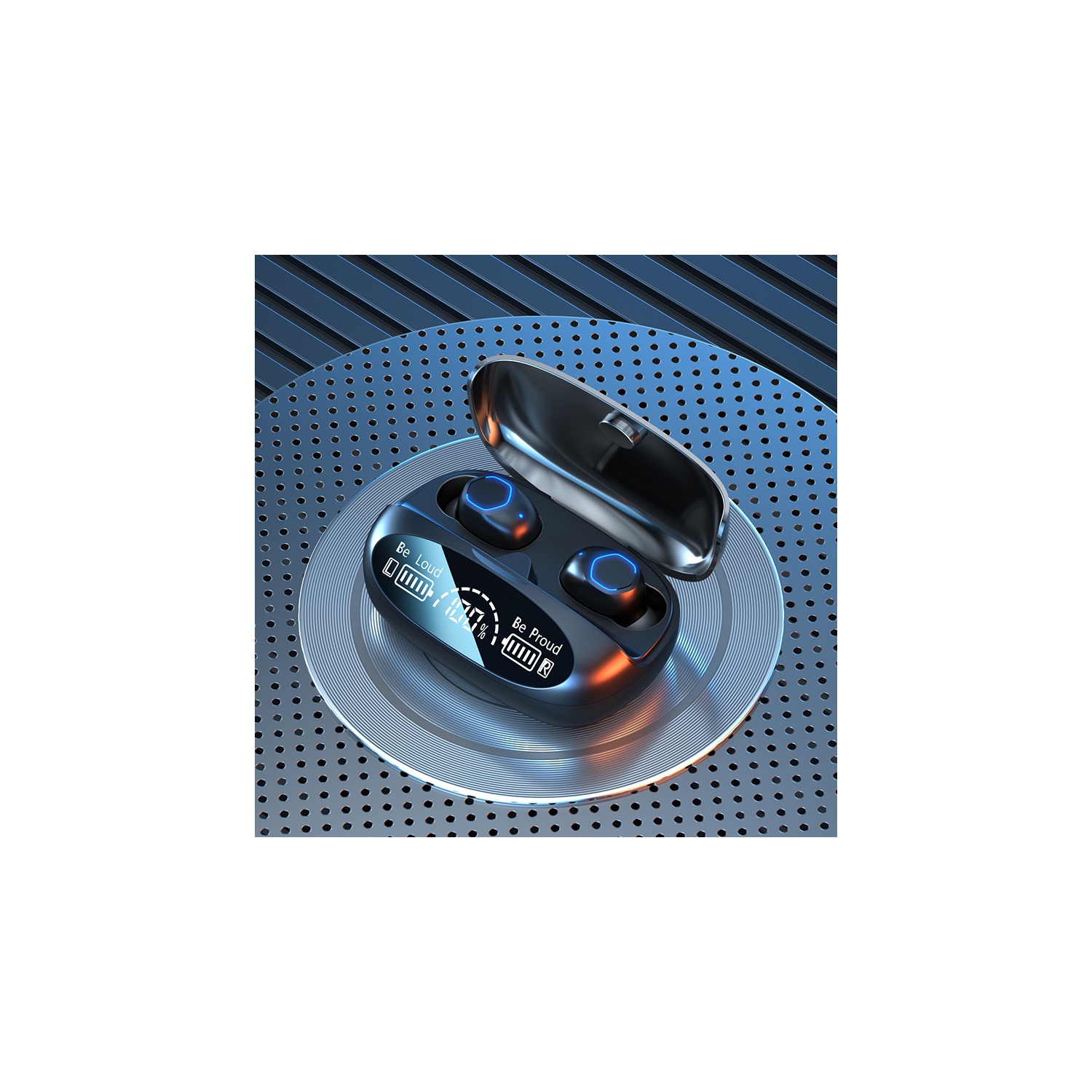 Popular Bluetooth headset, in-ear ultra-long battery life, large power, digital display, noise reduction headset, display noise reduction, sports