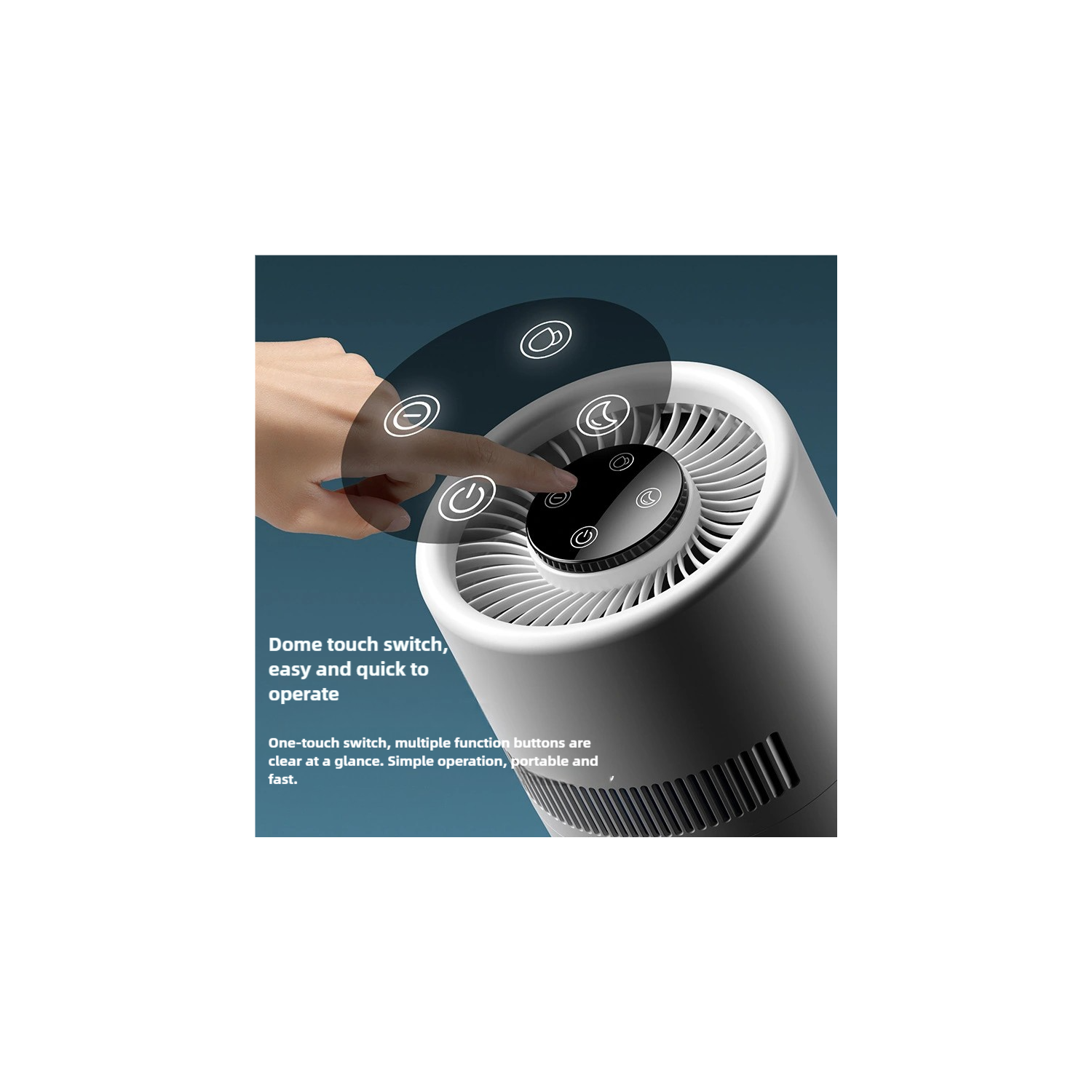 Humidifier, mistless humidifier for bedroom, large capacity air humidifier, high quality for home office, white