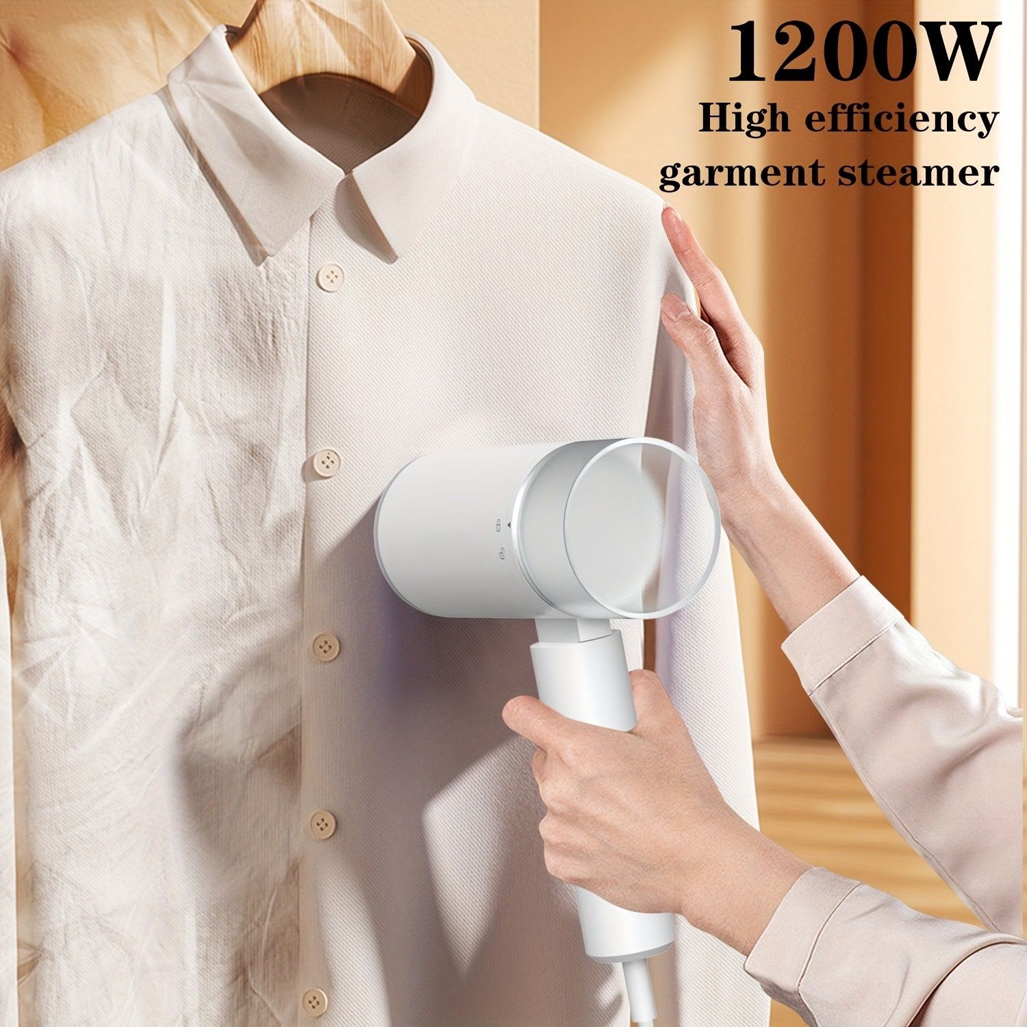 Handheld Steamer for Clothes, 1200W Foldable Travel Steamer with 200ml Water Tank, Clothes Steamer for Home Travel