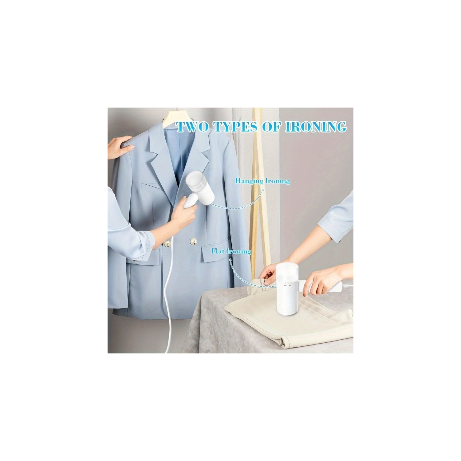 Handheld Steamer for Clothes, 1200W Foldable Travel Steamer with 200ml Water Tank, Clothes Steamer for Home Travel