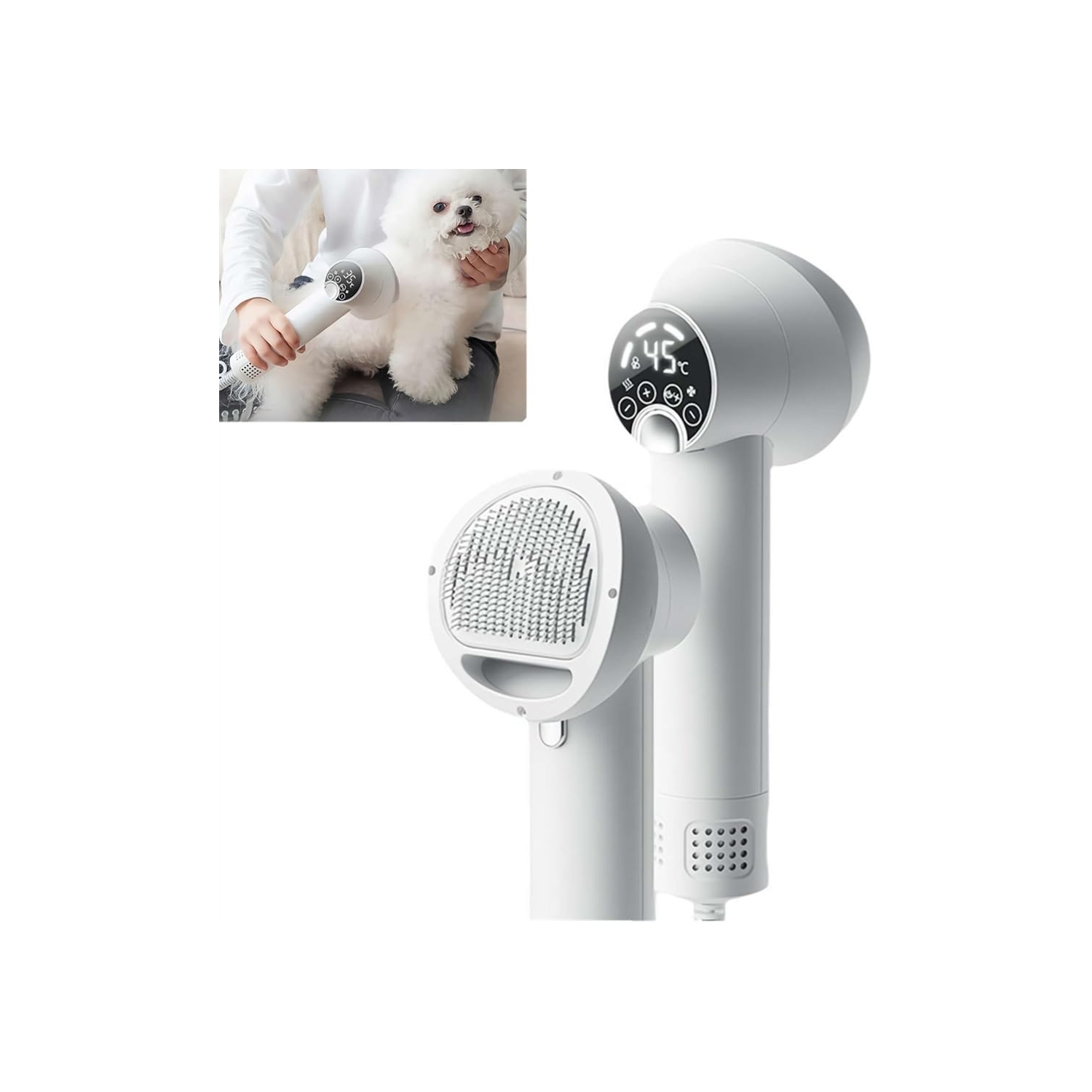 Dog Grooming Dryer,Pet Grooming Hair Blow Dryer,Pet Hair Dryer Brush,Steam Brush for Dogs,Dog Blower Grooming Dryer