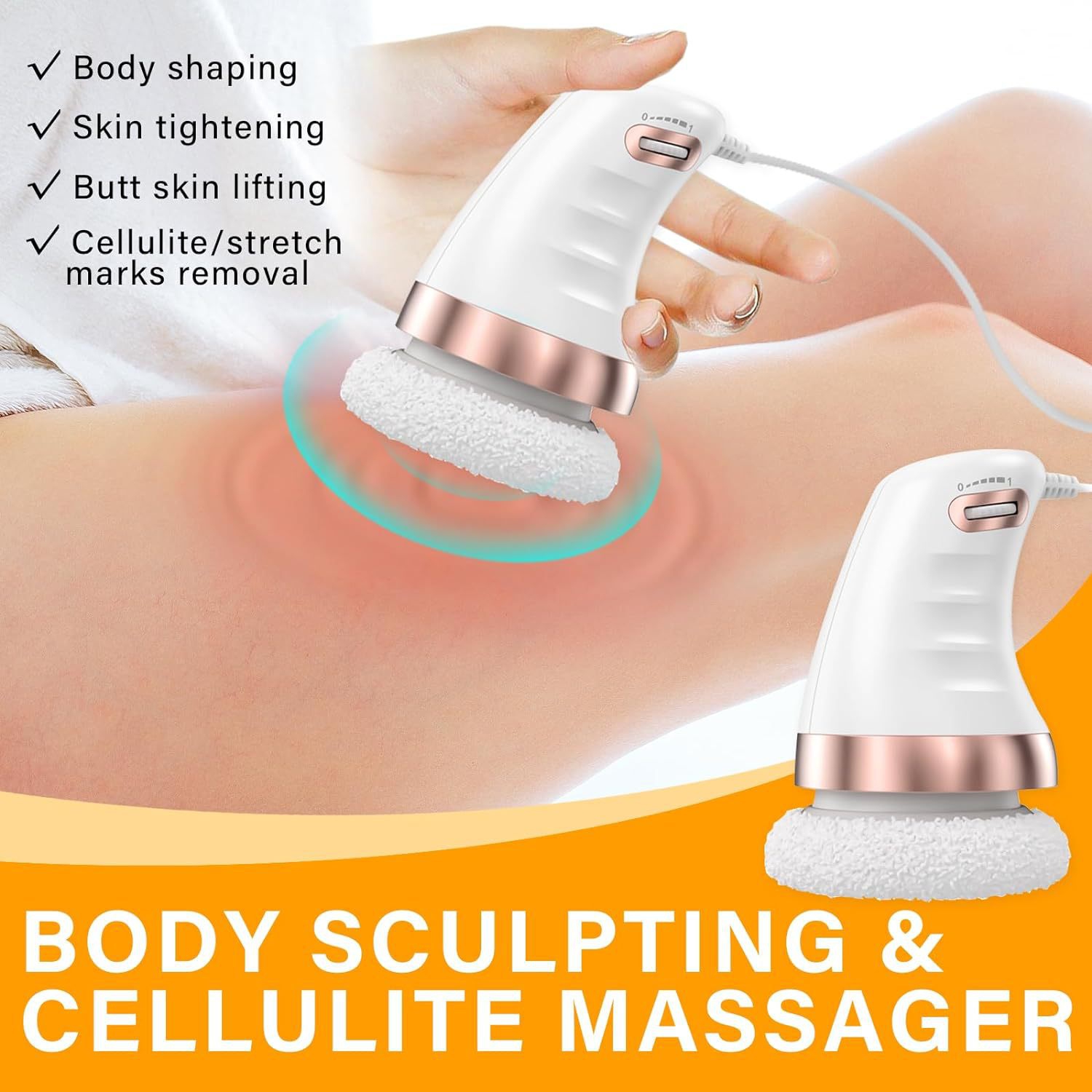 Electric Cellulite Massager-Body Contouring Massager,Body Sculpting Machine,Body Massager for Abdomen Legs Arms Thighs