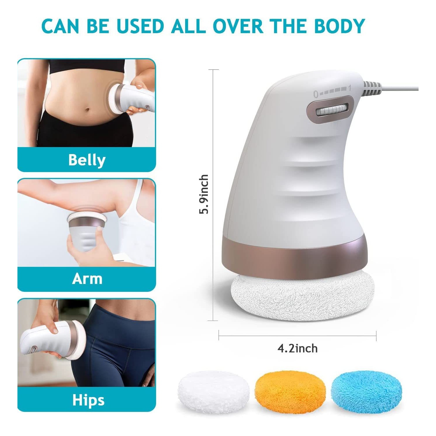 Electric Cellulite Massager-Body Contouring Massager,Body Sculpting Machine,Body Massager for Abdomen Legs Arms Thighs