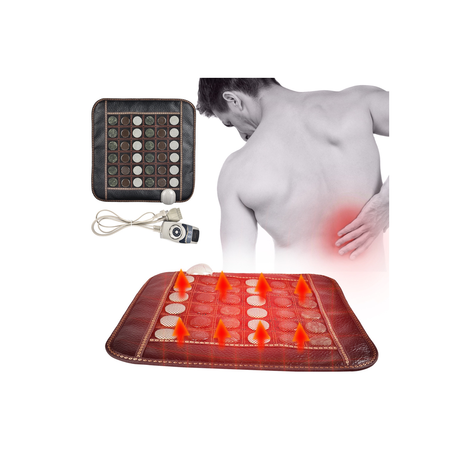 Far Infrared Light Therapy Heating Pad Electric Heating Pad for Pain Relief Foot Back Waist Heating Pad
