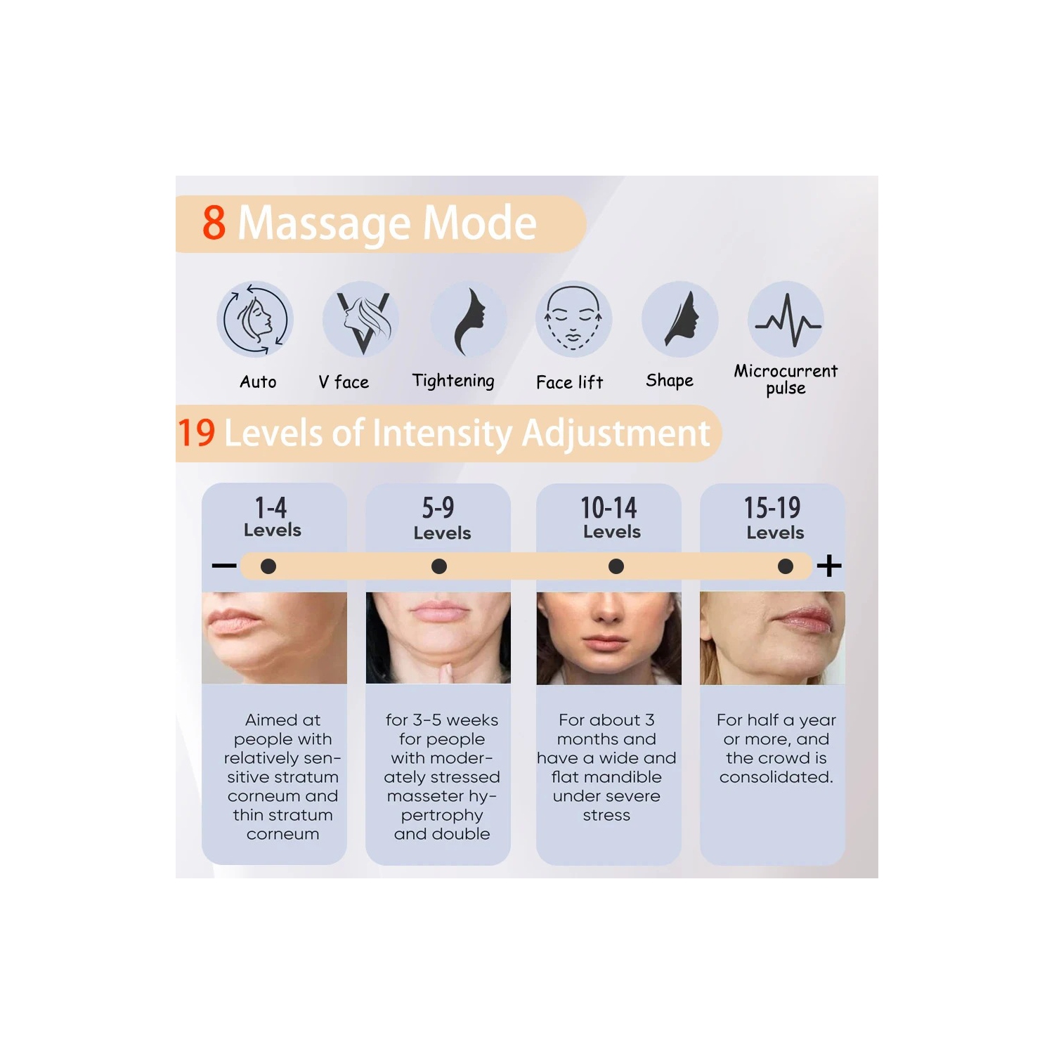 Masseur visage EMS Masque de levée de la peau Sertissant de peau Masque facial Anti-rides Masque de massage Masque à électrode