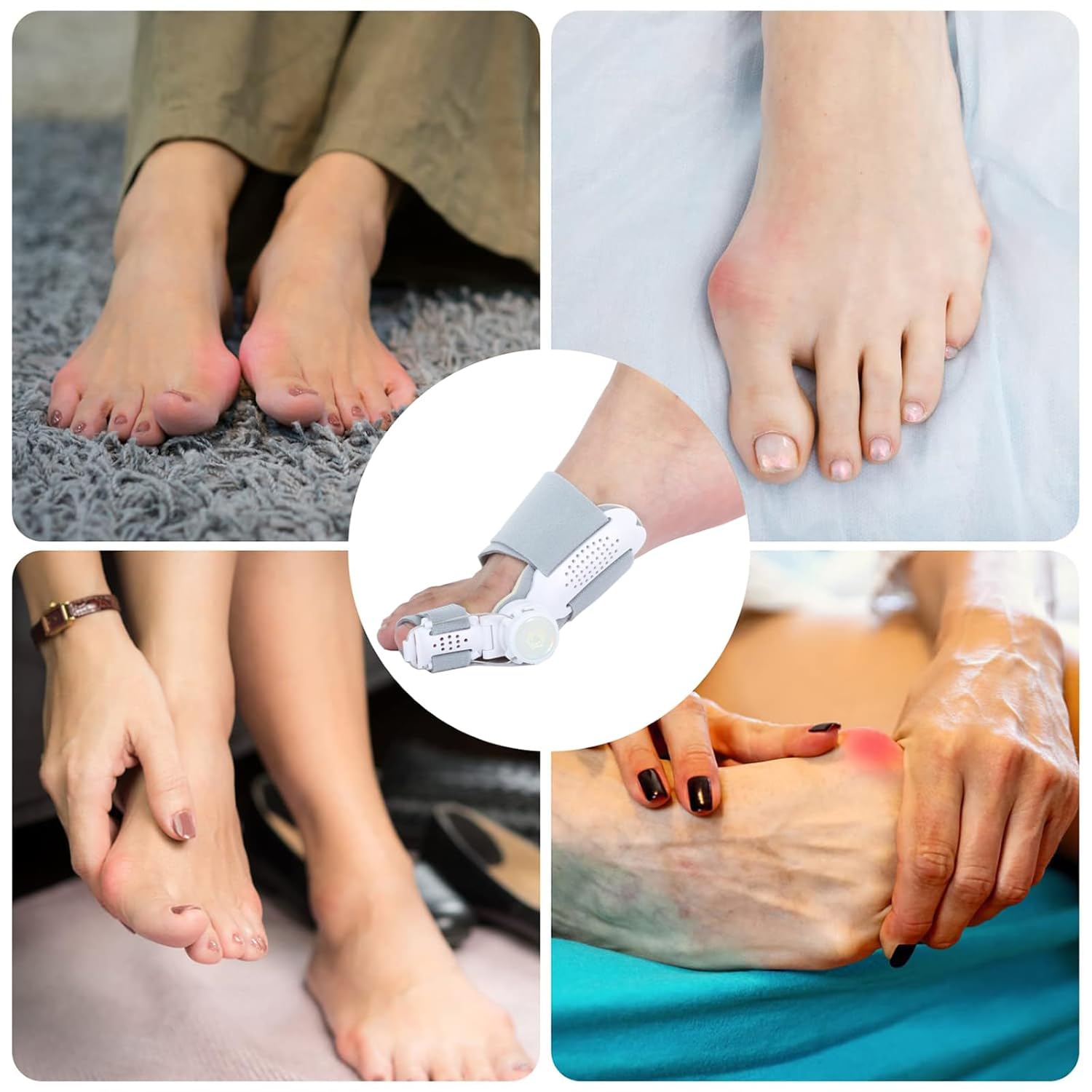 Bunion Corrector Big Toe Straightener Adjustable Bunion Splint for Bunion Relief Orthopedic Toe Separators Brace for Women Men