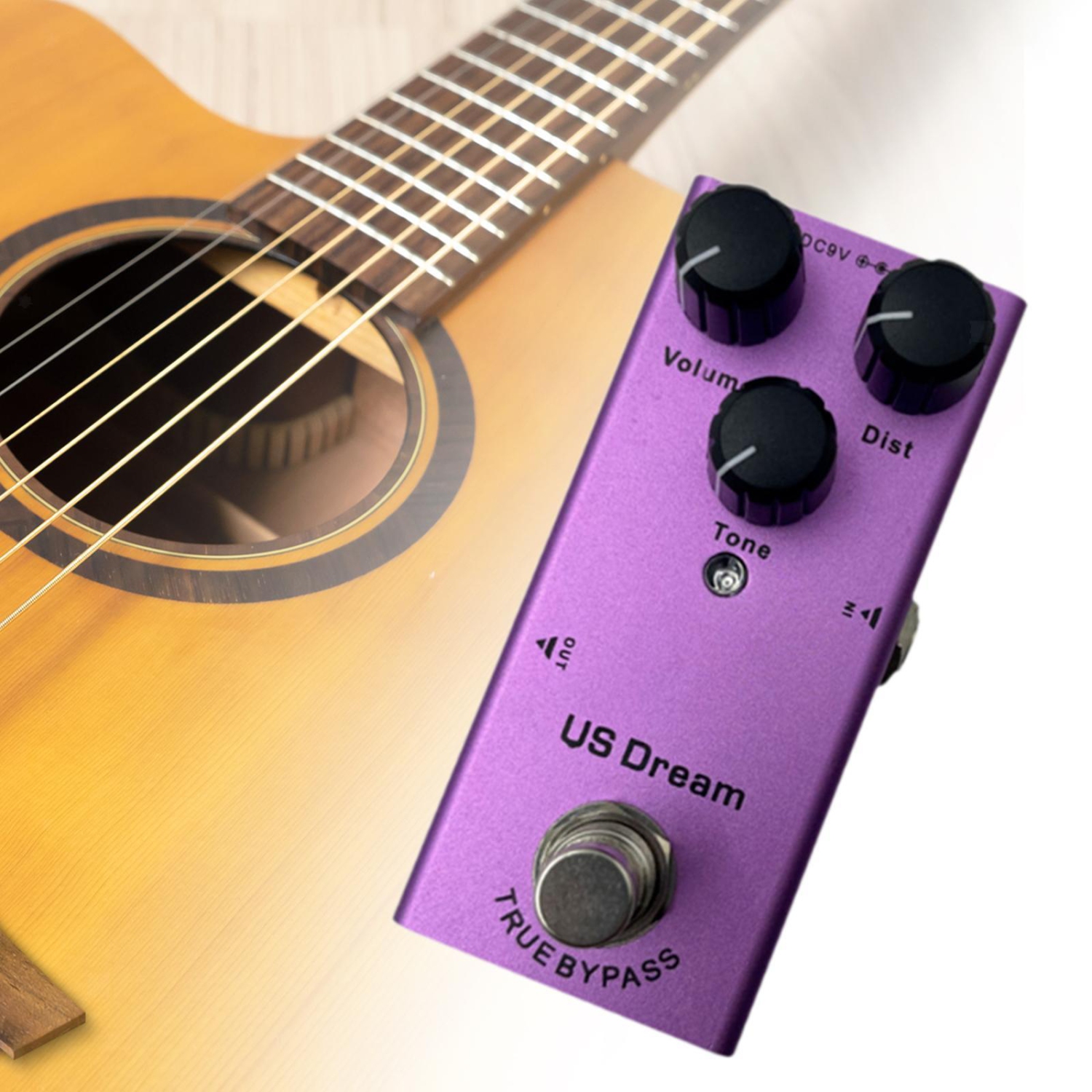 Overdrive | Warm and full sound | For all styles | Professional guitar effects | Purple - American Distortion