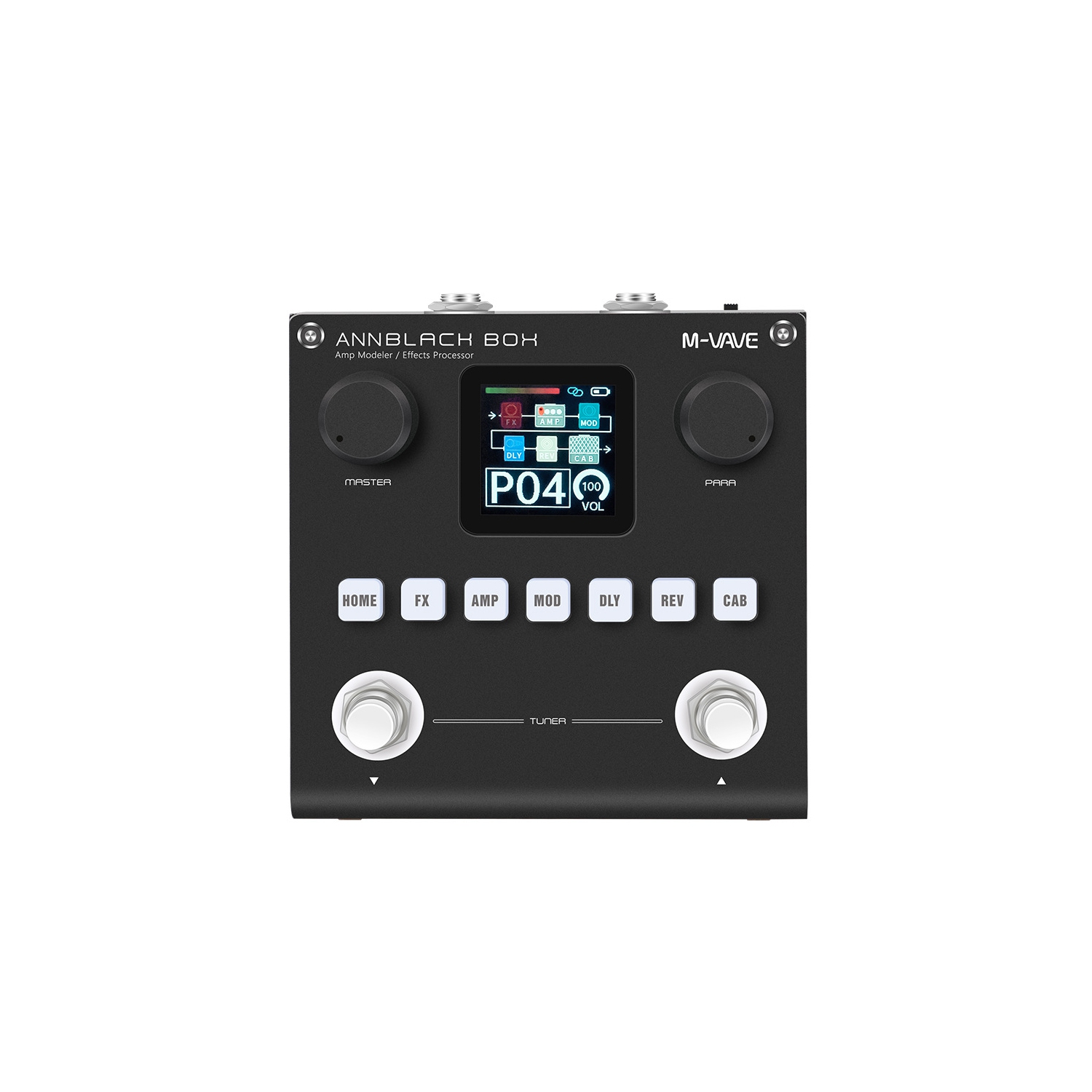 Procesador de guitarra multifunción | 80 presets + pedal de expresión | Bluetooth inalámbrico + 10 horas de duración de batería | Procesamiento de