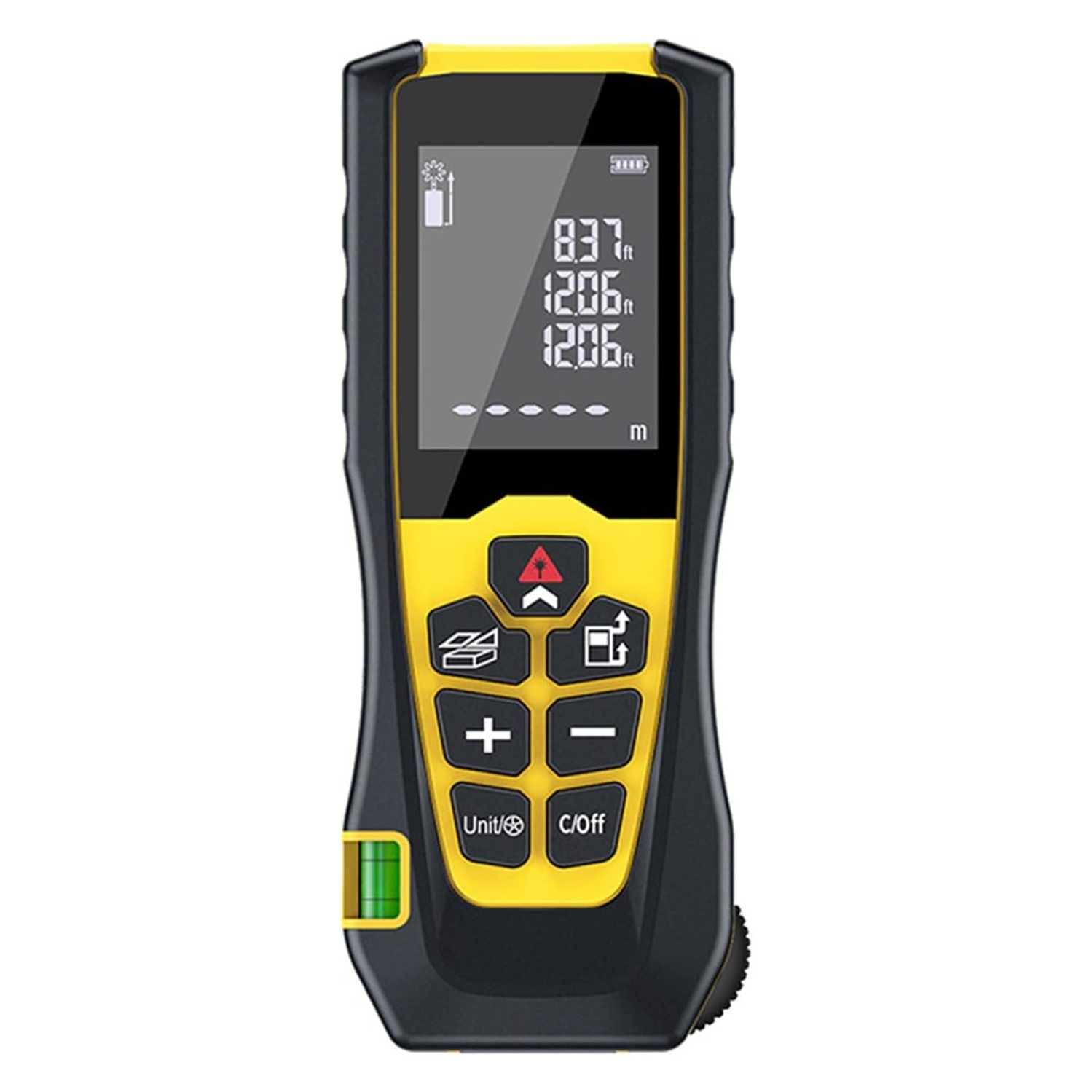 Altimeter Handheld Laser Distance Meter Measuring Electronic Device LCD Display Digital Distance Meter - 100m/328ft